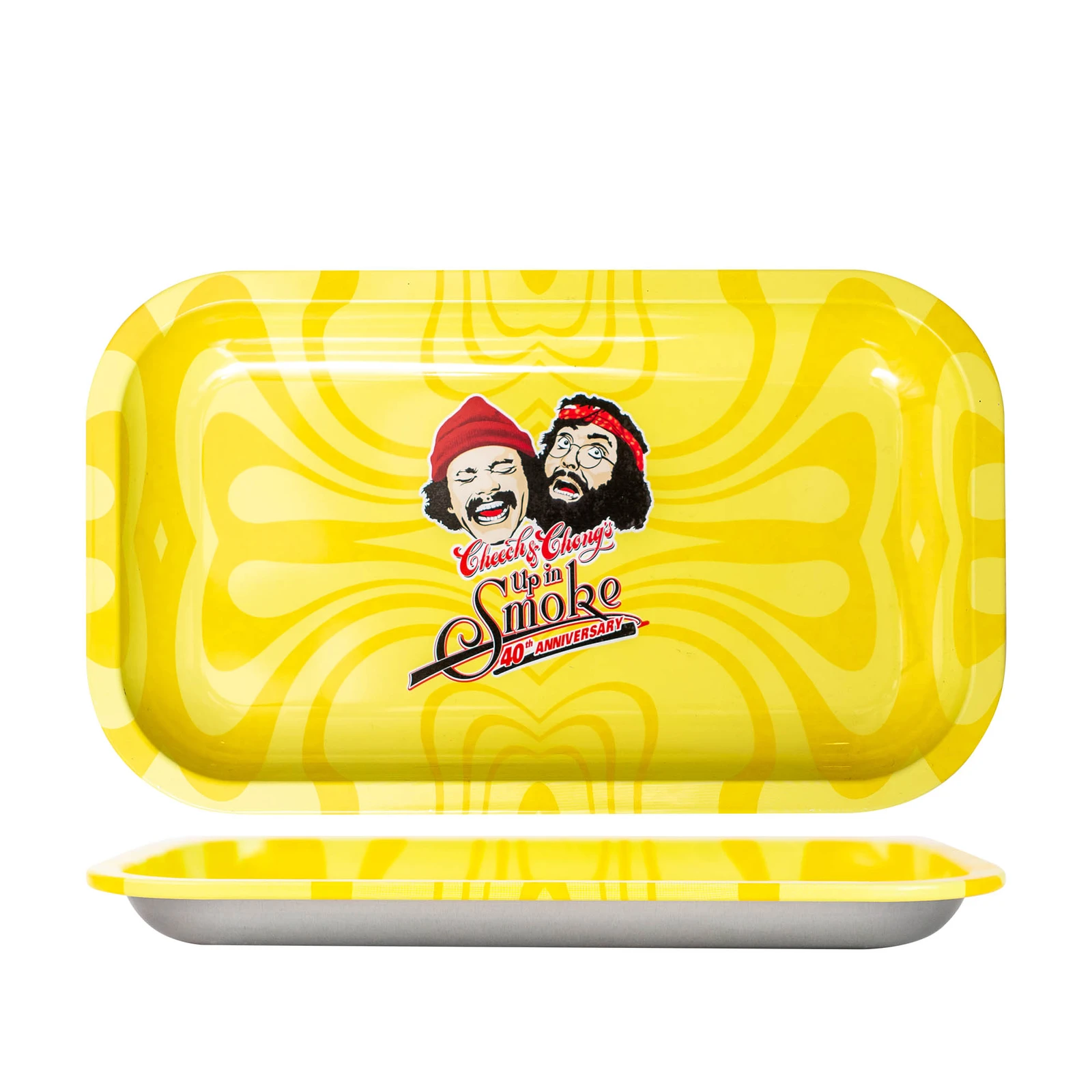 cheech chong up in smoke rolling tray yellow