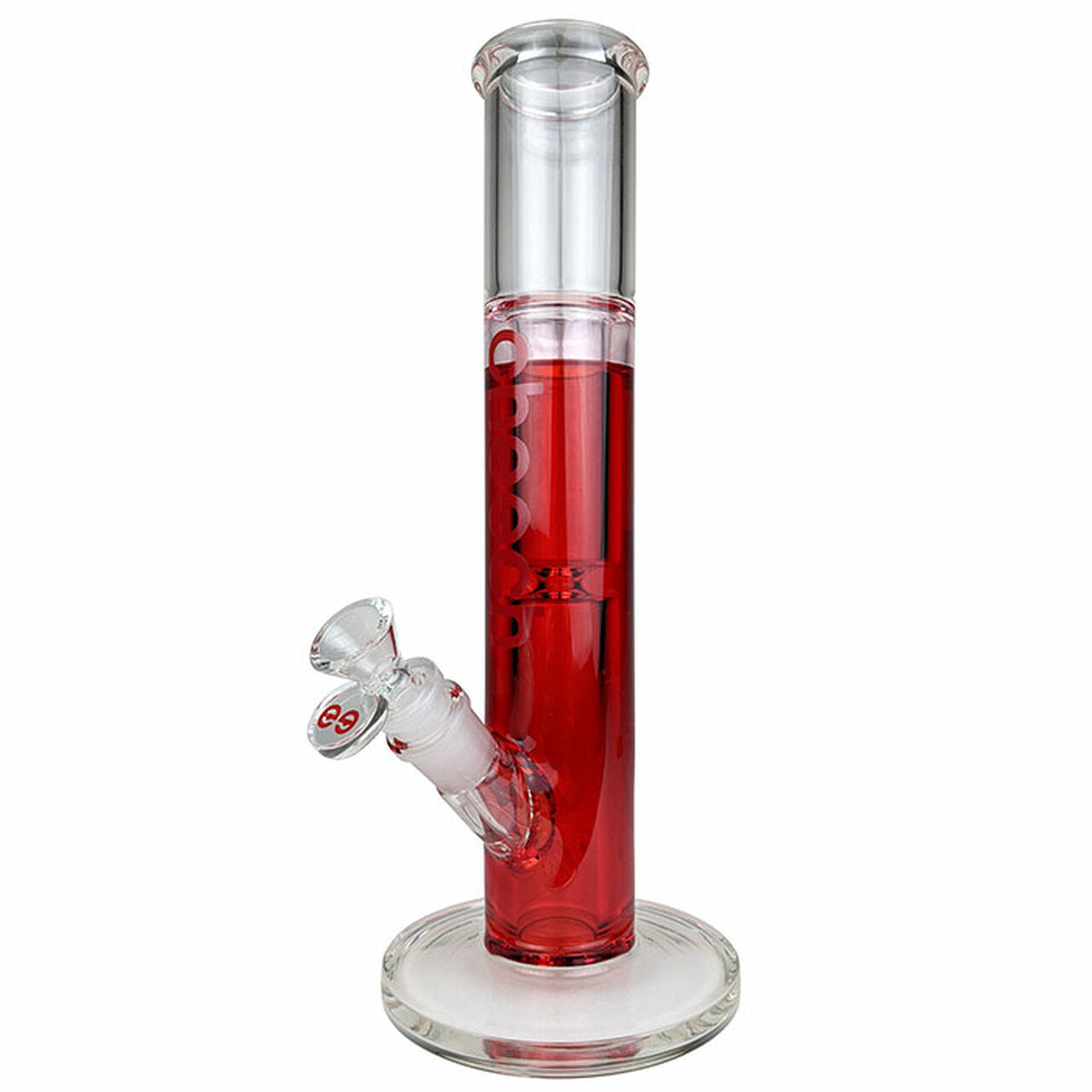 cheech glass glycerin water pipe red
