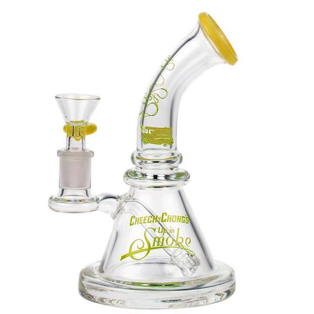 cheech strawberry water pipe bong yellow