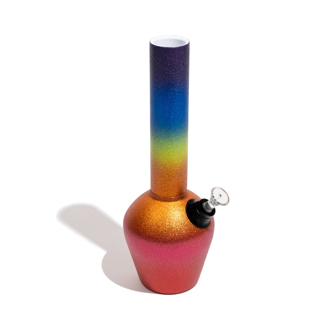 chill steel pipes 13 inch rainbow glitterbomb