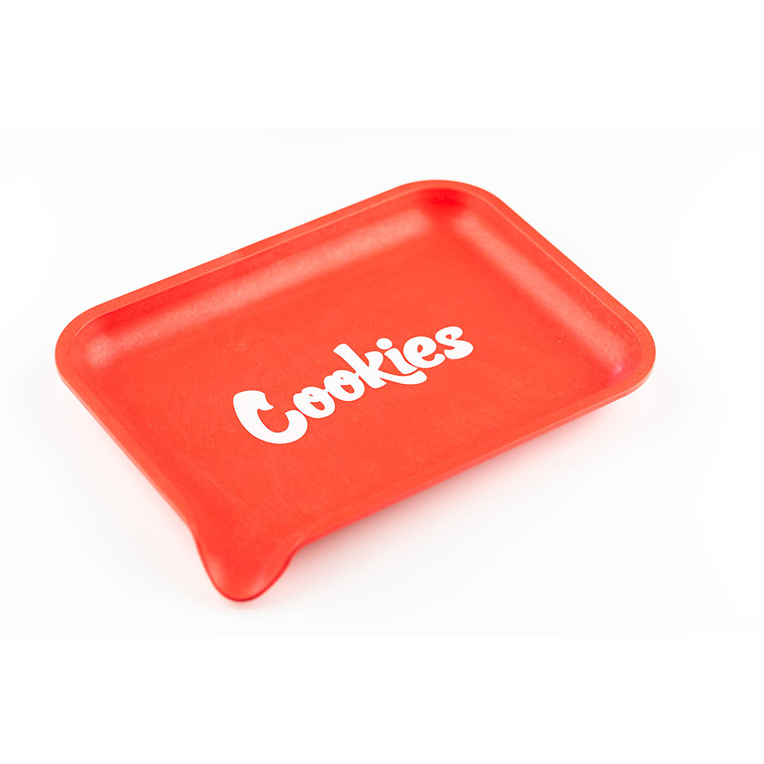 cookies santa cruz shredder biodegradable hemp plastic rolling tray red small