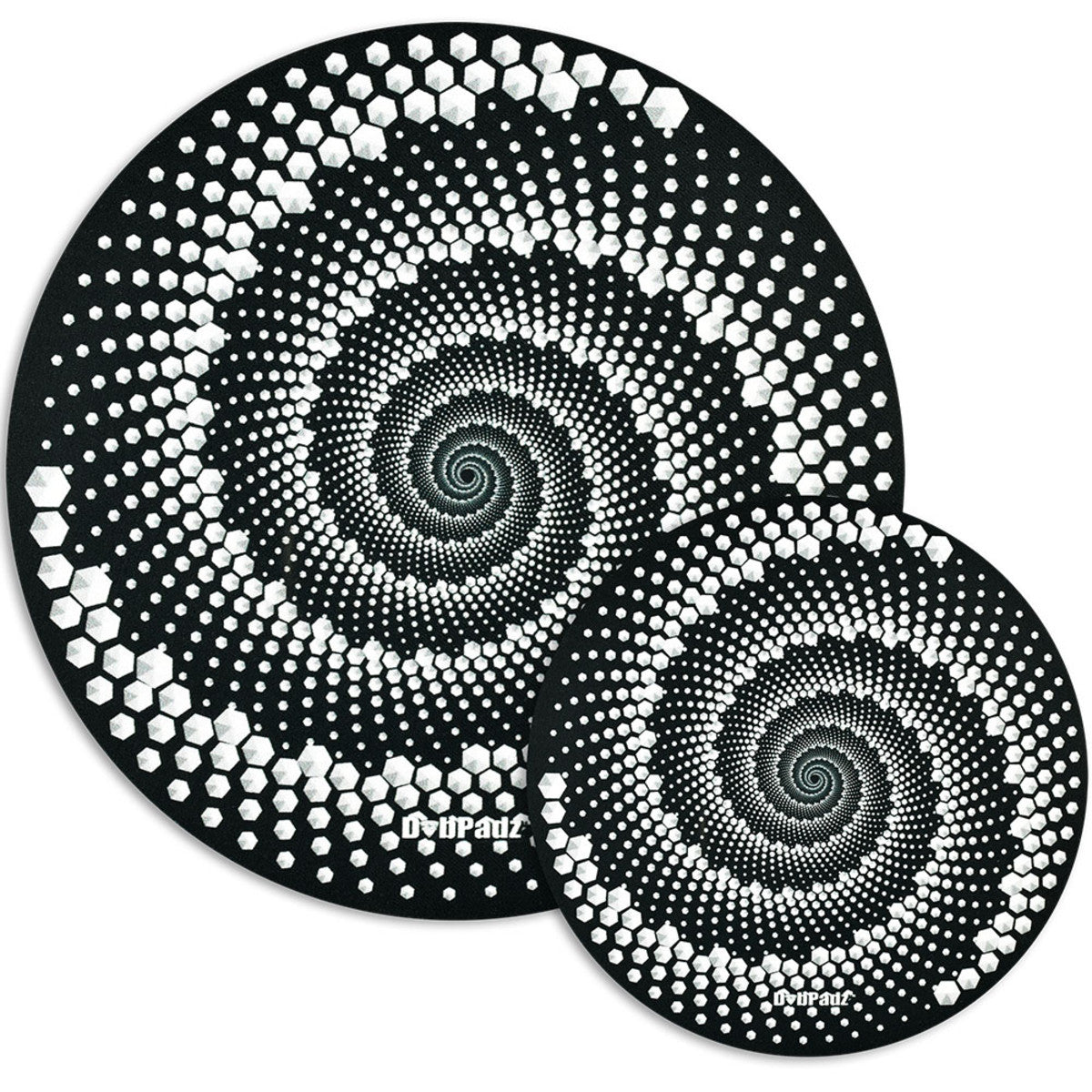 dabpadz dab mat hexagon spiral black white