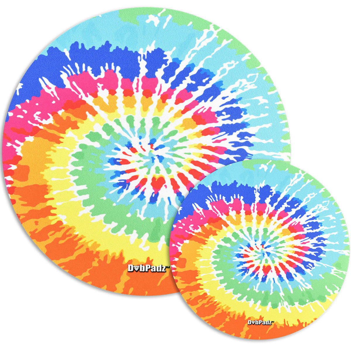 dabpadz dab mat tie dye spiral large small
