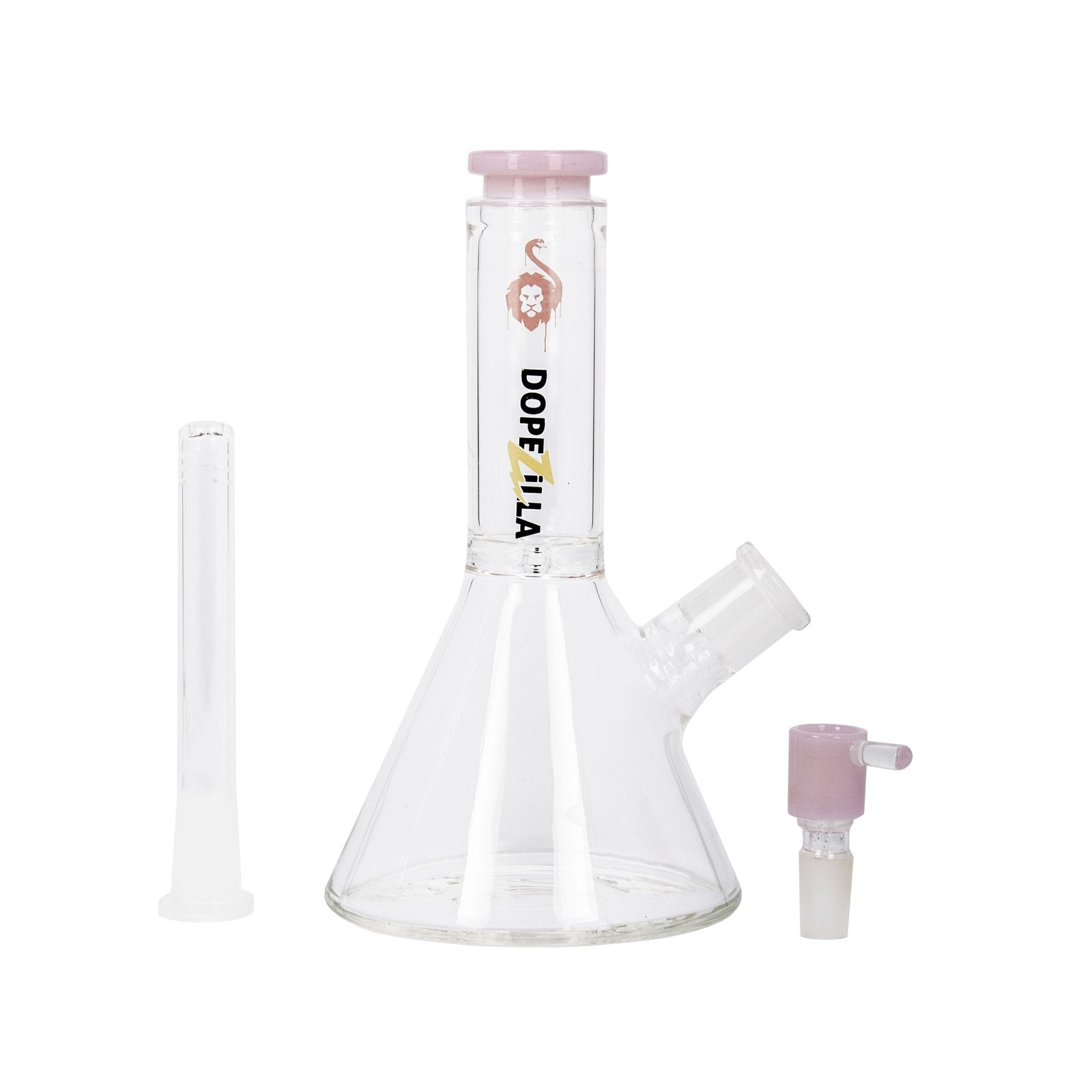 dopezilla chimera milky pink glass bong