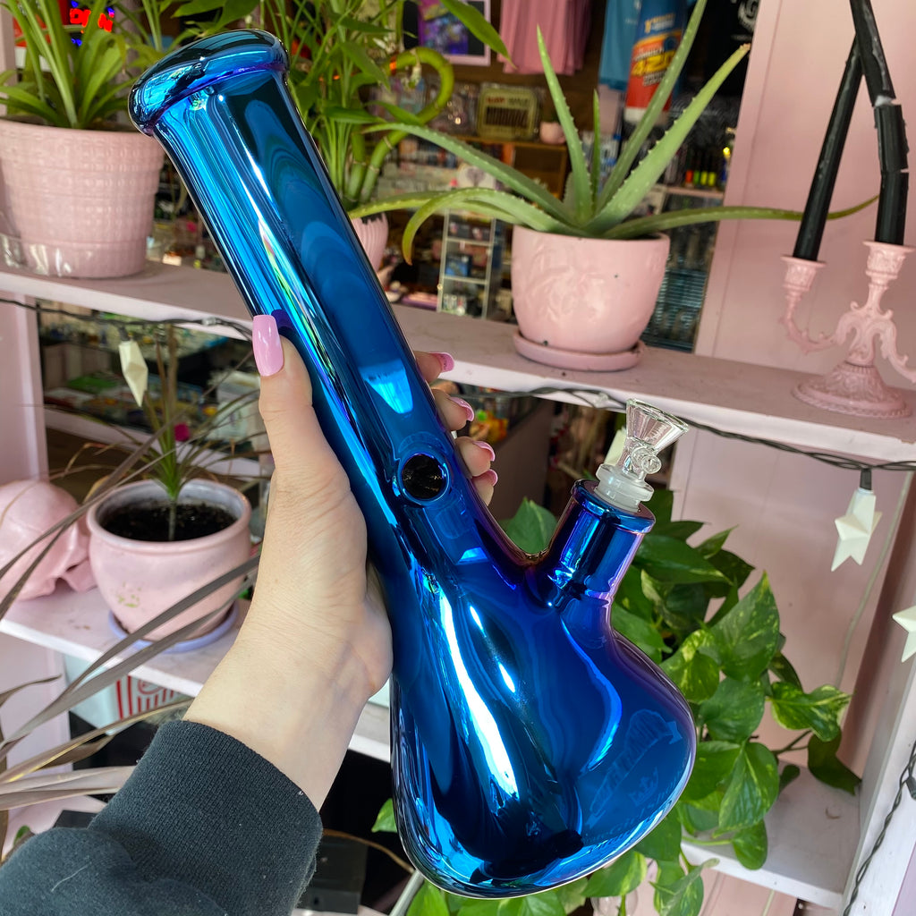 BOOM Electroplated Beaker Bong - 10"