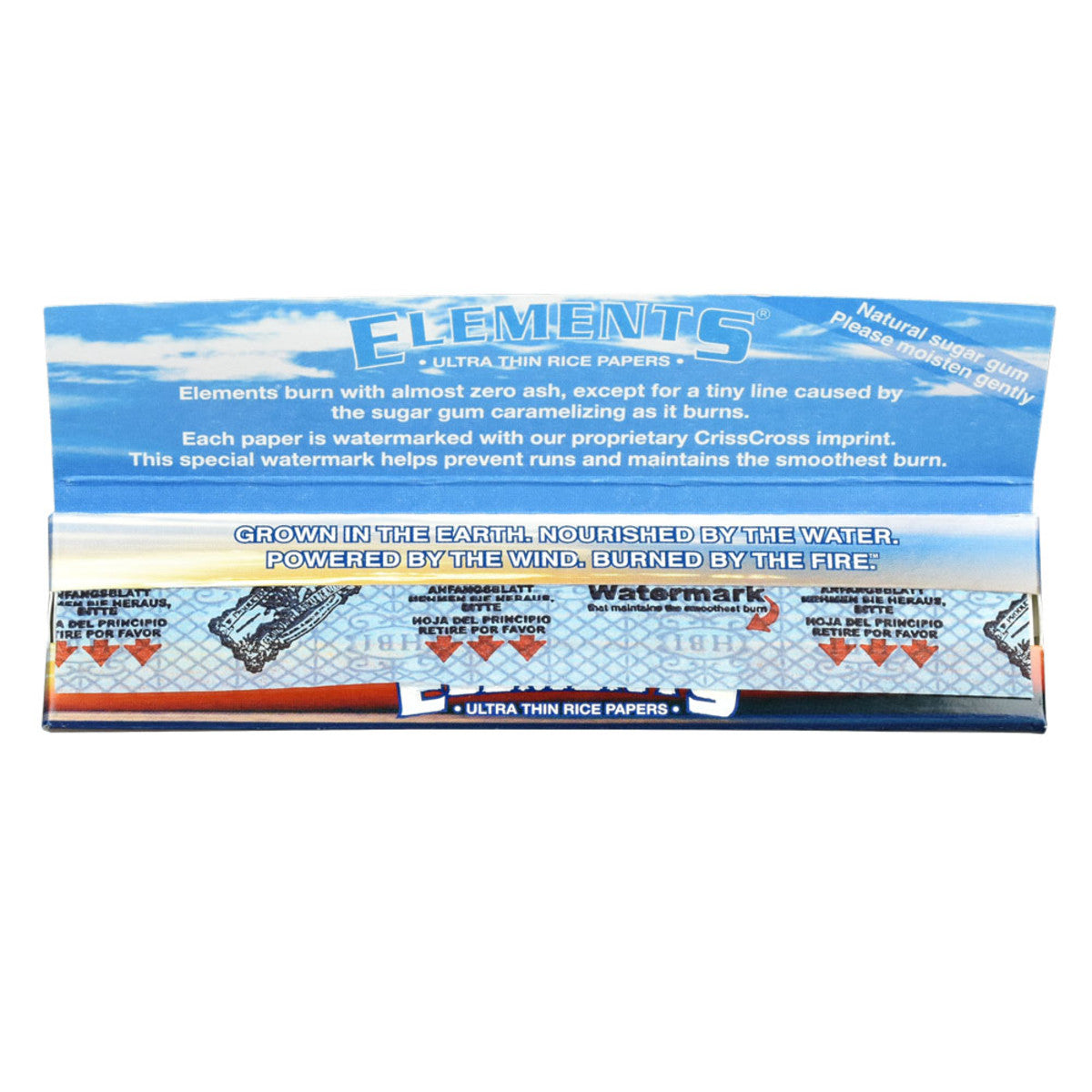 elements ultra thin rice rolling papers king size