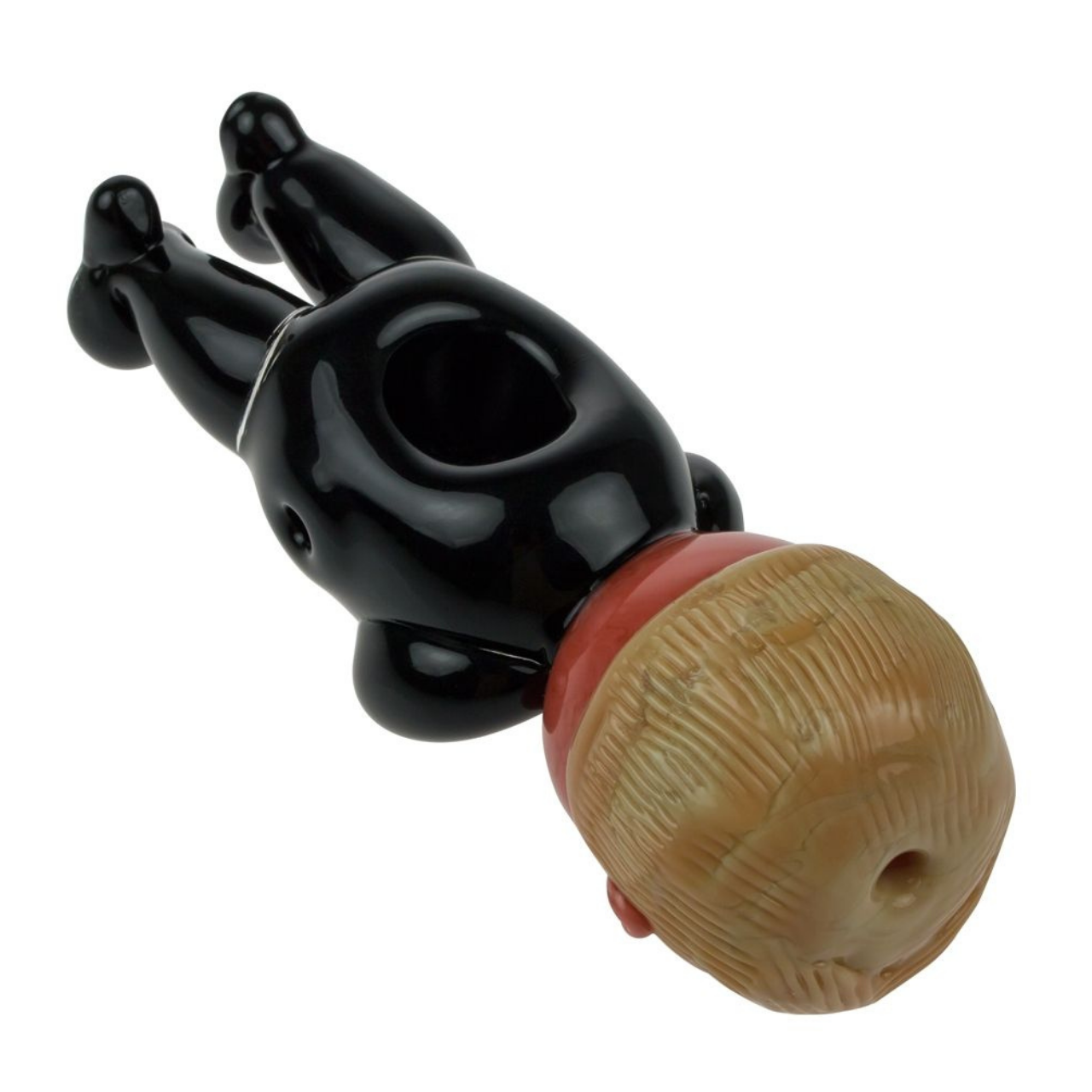 empire glassworks agent orange american glass hand pipe bowl