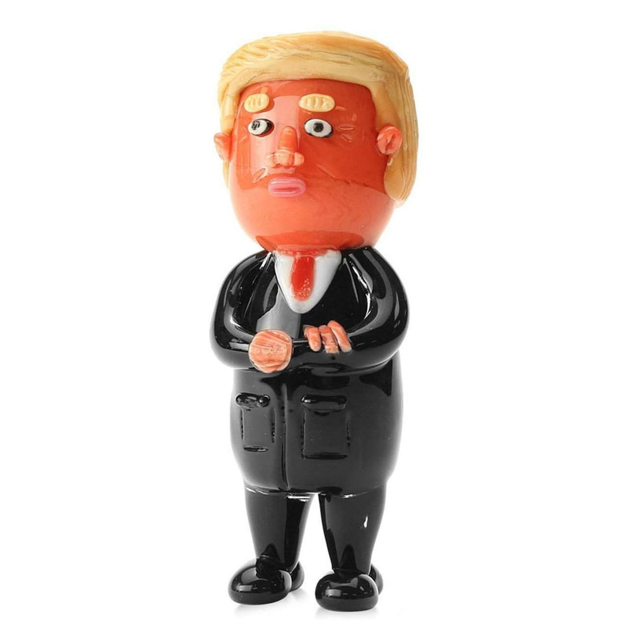 empire glassworks agent orange glass hand pipe