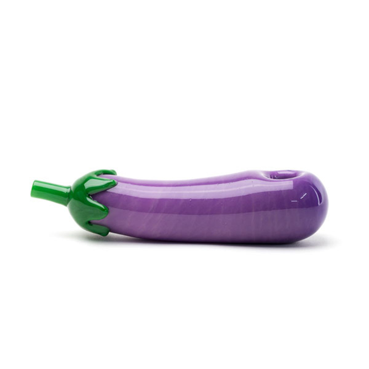 Empire Glassworks Hand Pipe - Eggplant Emoji