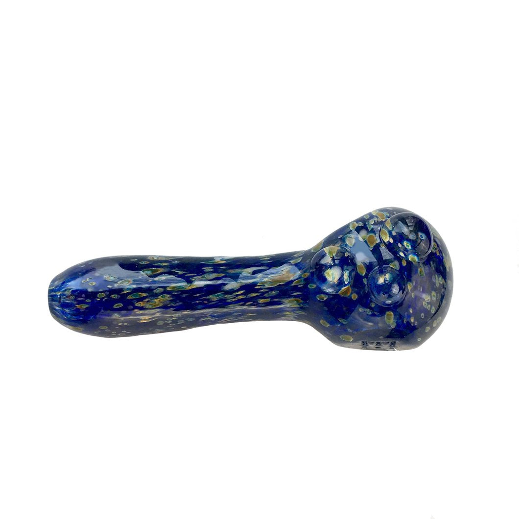 Empire Glassworks Frit Spoon Pipe - Navy Blue
