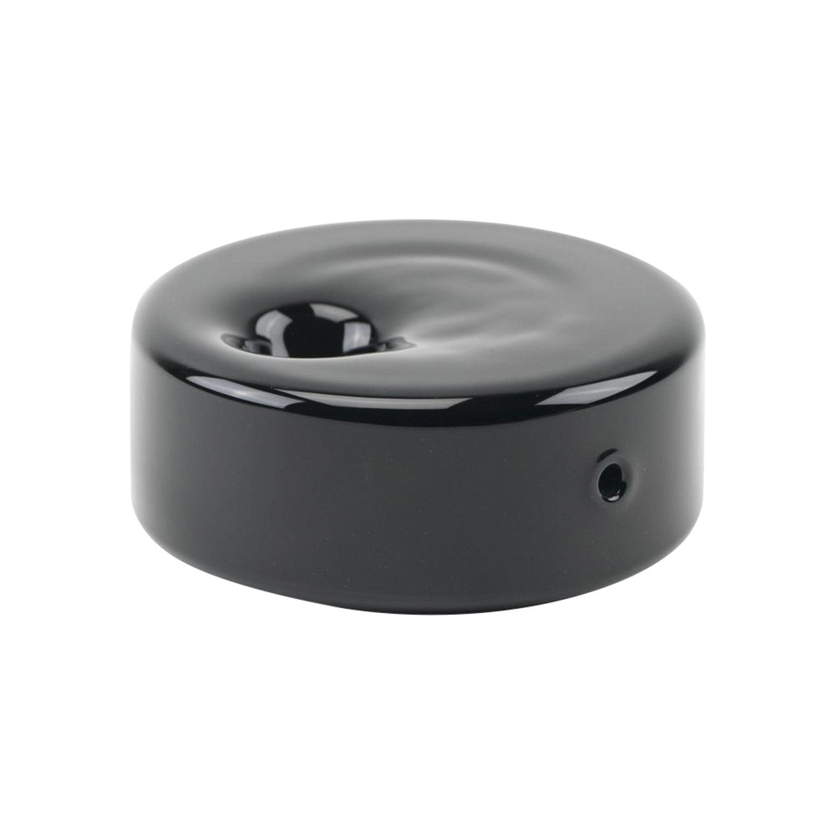 empire glassworks hockey puck hand pipe black