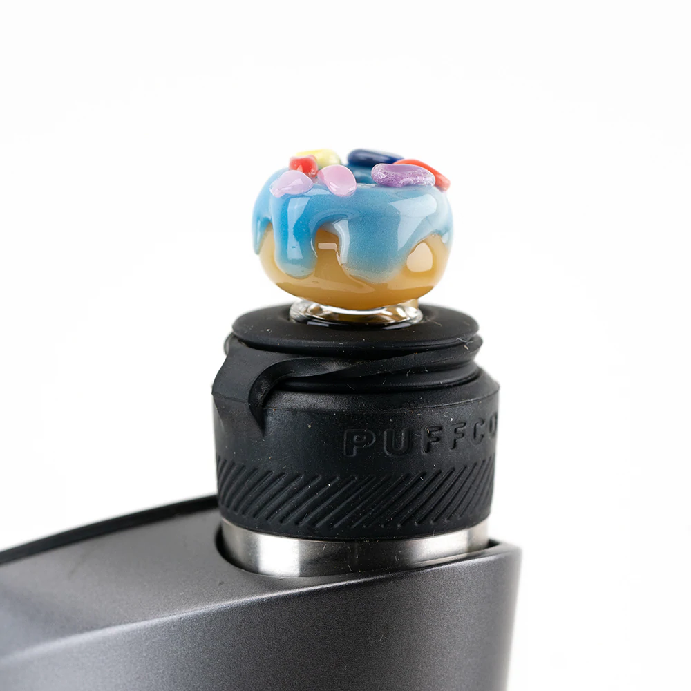 empire glassworks puffco peak pro oculus carb cap blue donut