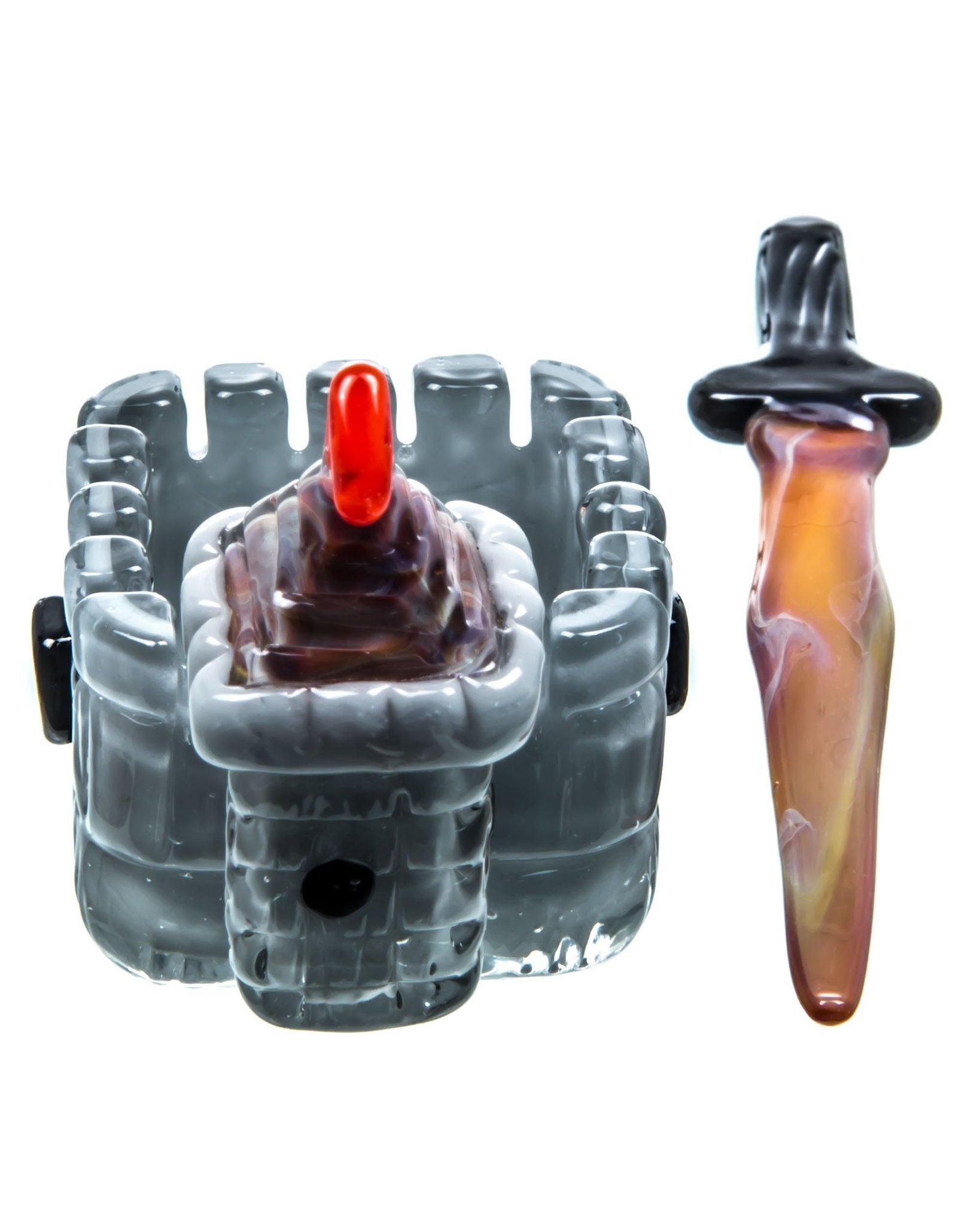 Empire Glassworks Castle Themed Dish & Dabber Set