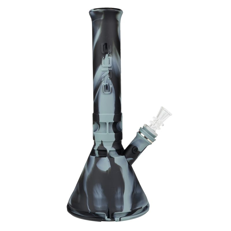 eyce silicone beaker bong smoke black