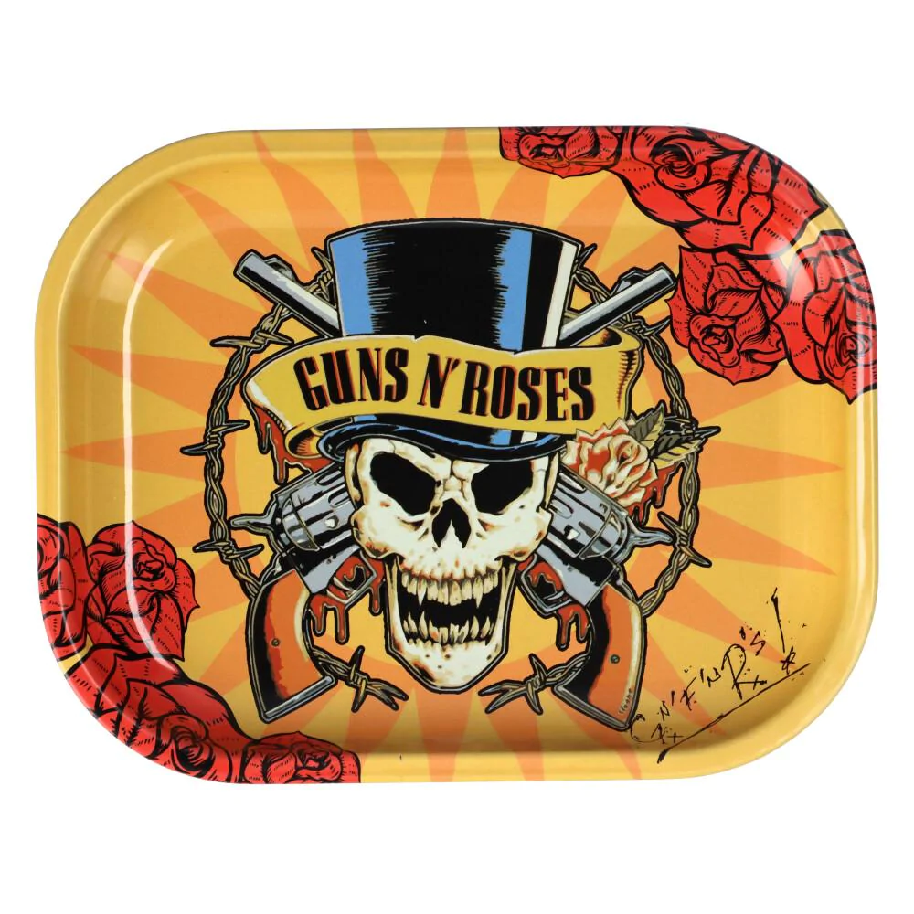 famous brandz guns n roses rolling tray small