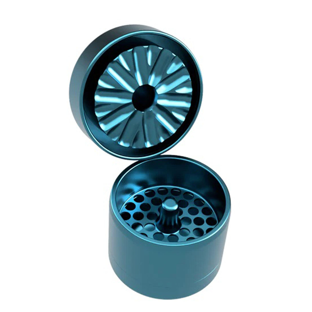 Flower Mill Mini Edition Aluminum Herb Grinder Blue