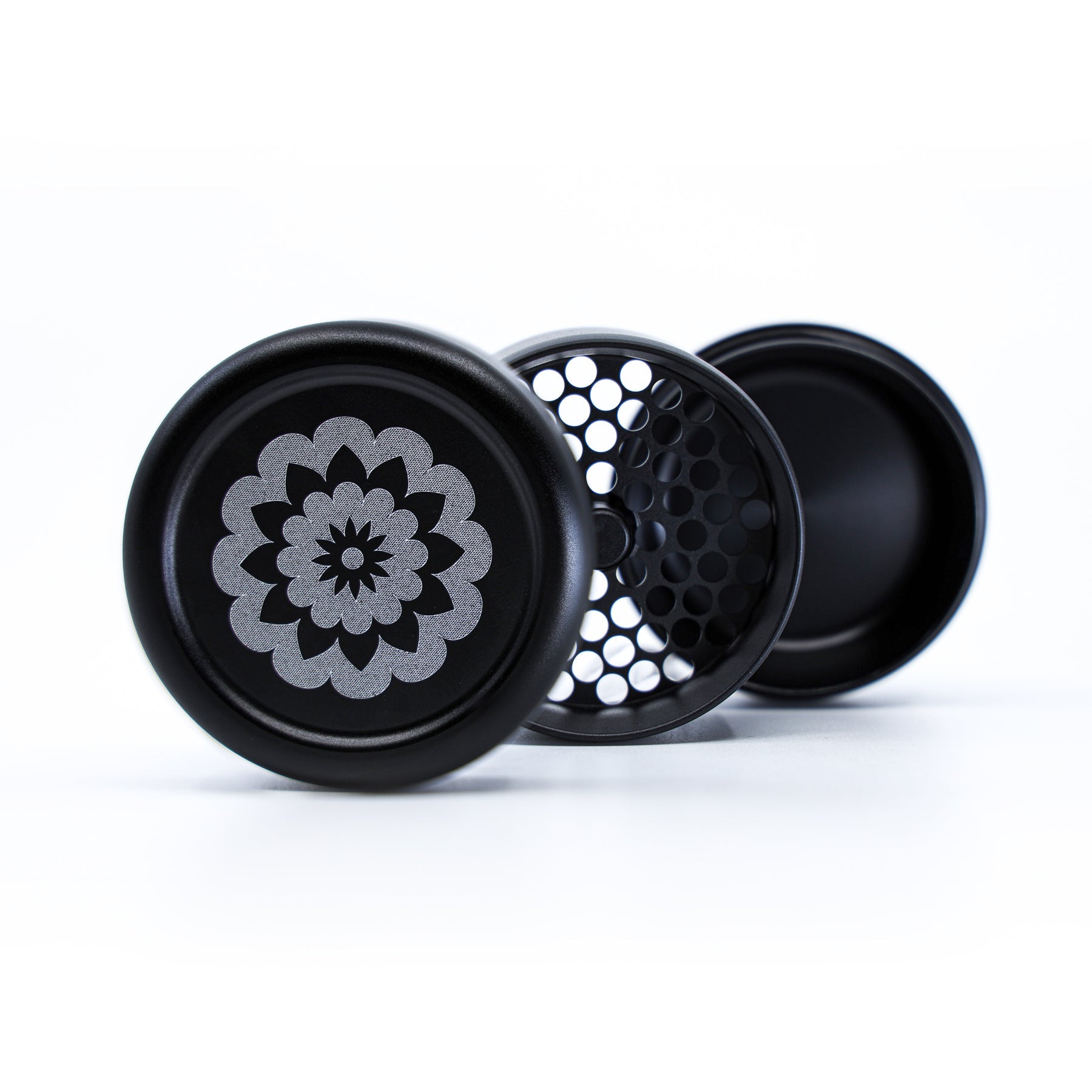 flower mill standard 3 piece grinder black