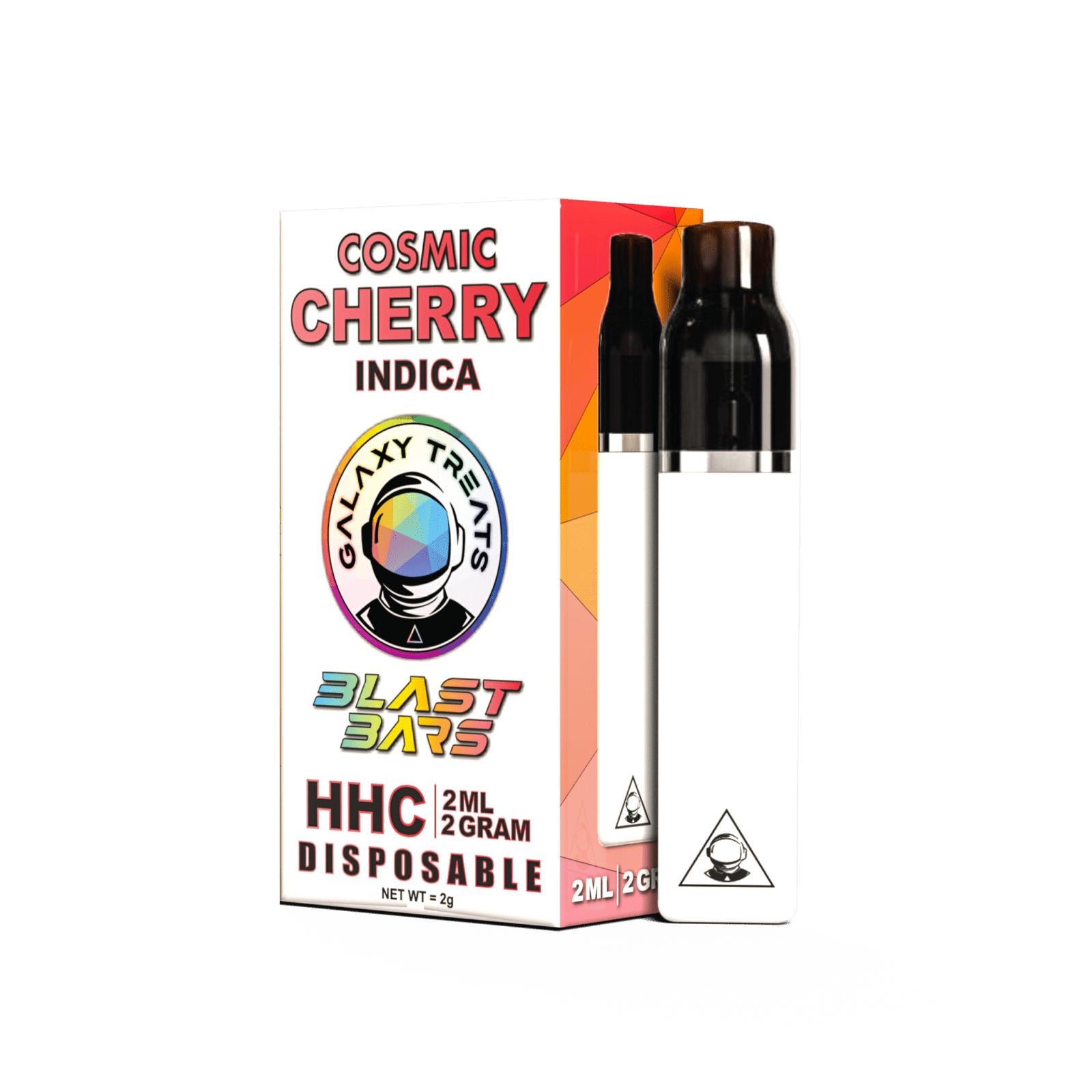 galaxy treats cosmic cherry hhc disposable vape pen indica 2 gram