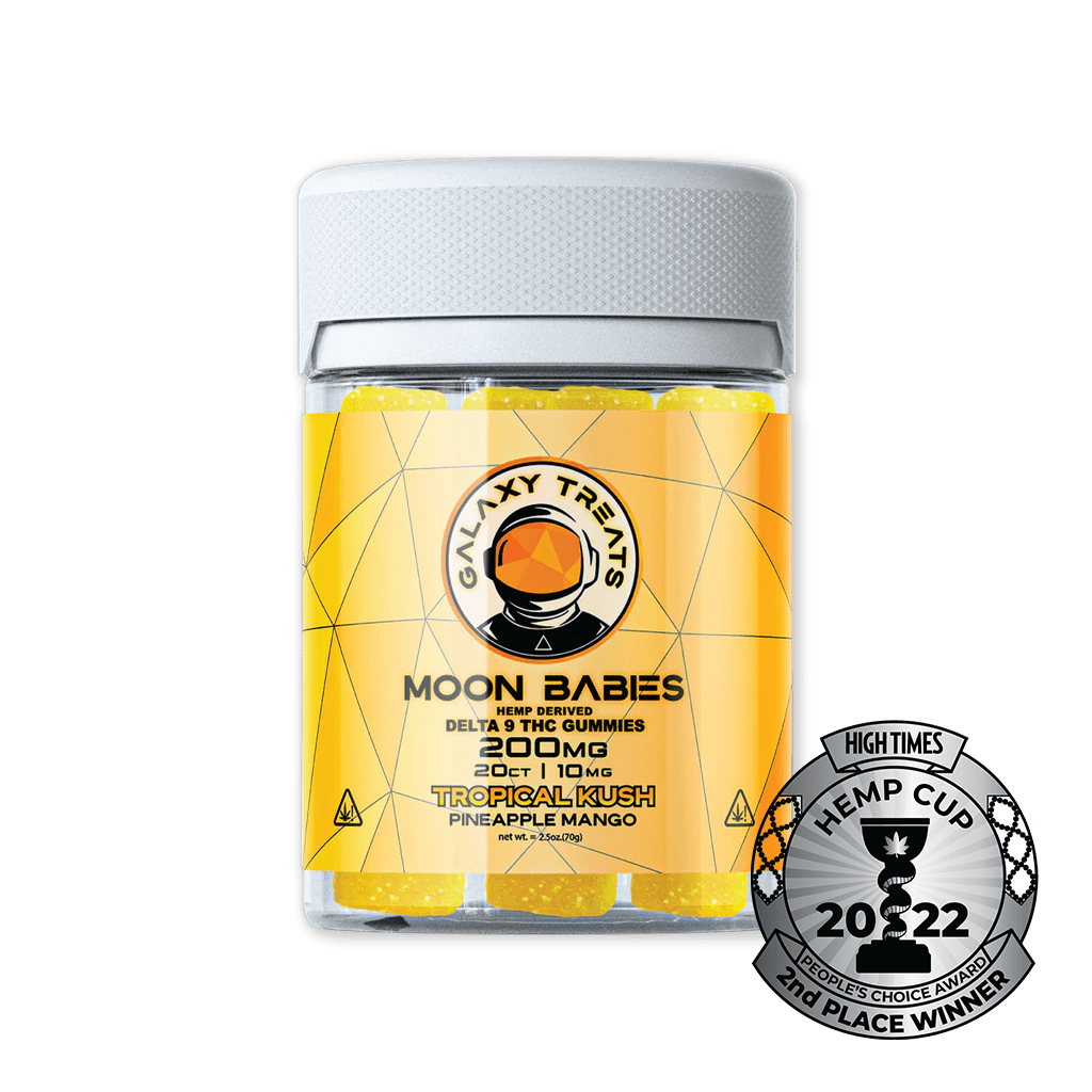 galaxy treats delta 9 thc gummies tropical kush pineapple mango 200mg