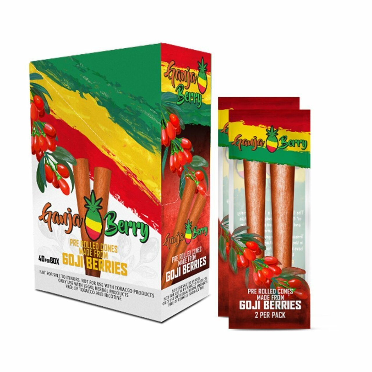 ganja berry pre rolled cones goji berries