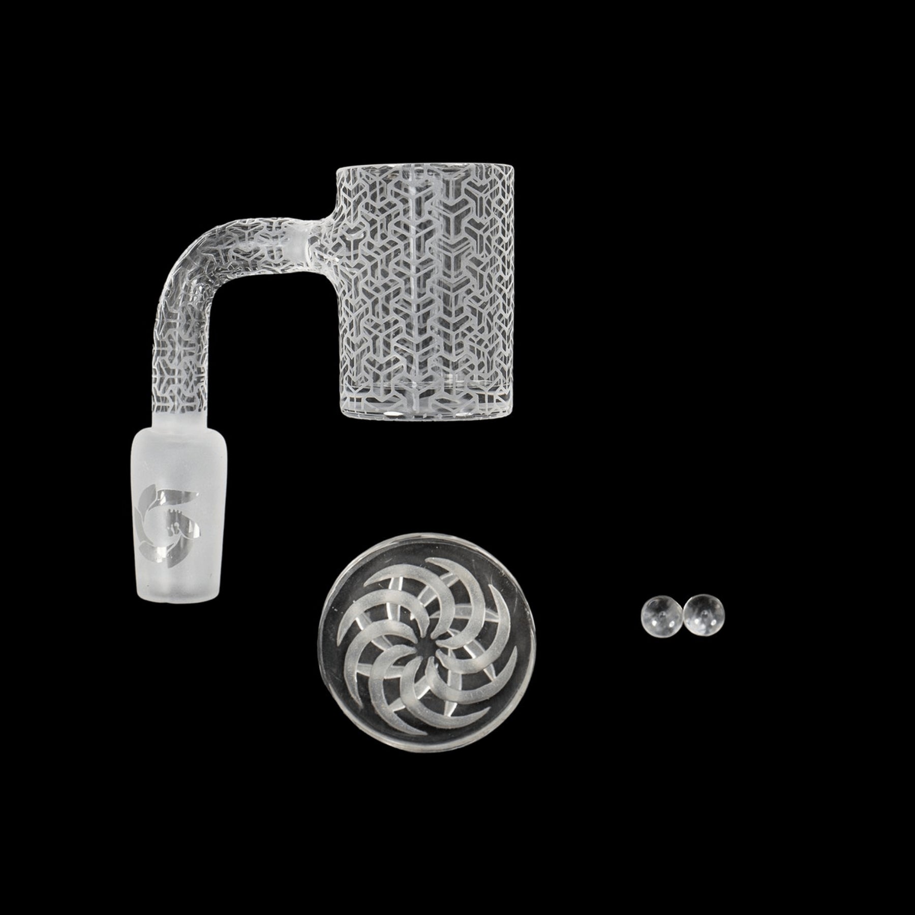 Glasshouse Trippy Edition 25mm Flat Top Quartz Banger - Style-D