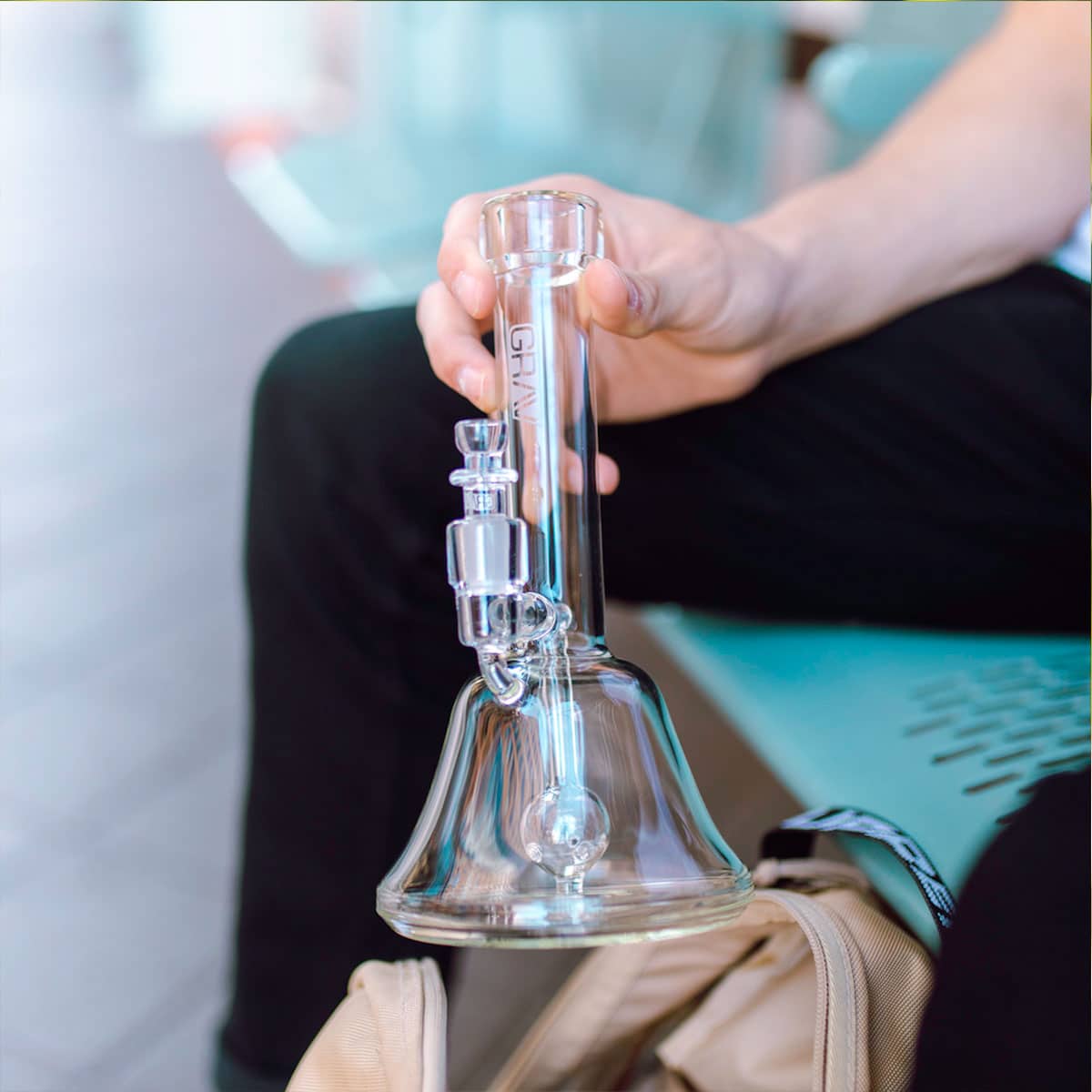 grav labs 9 inch bell base water pipe bong