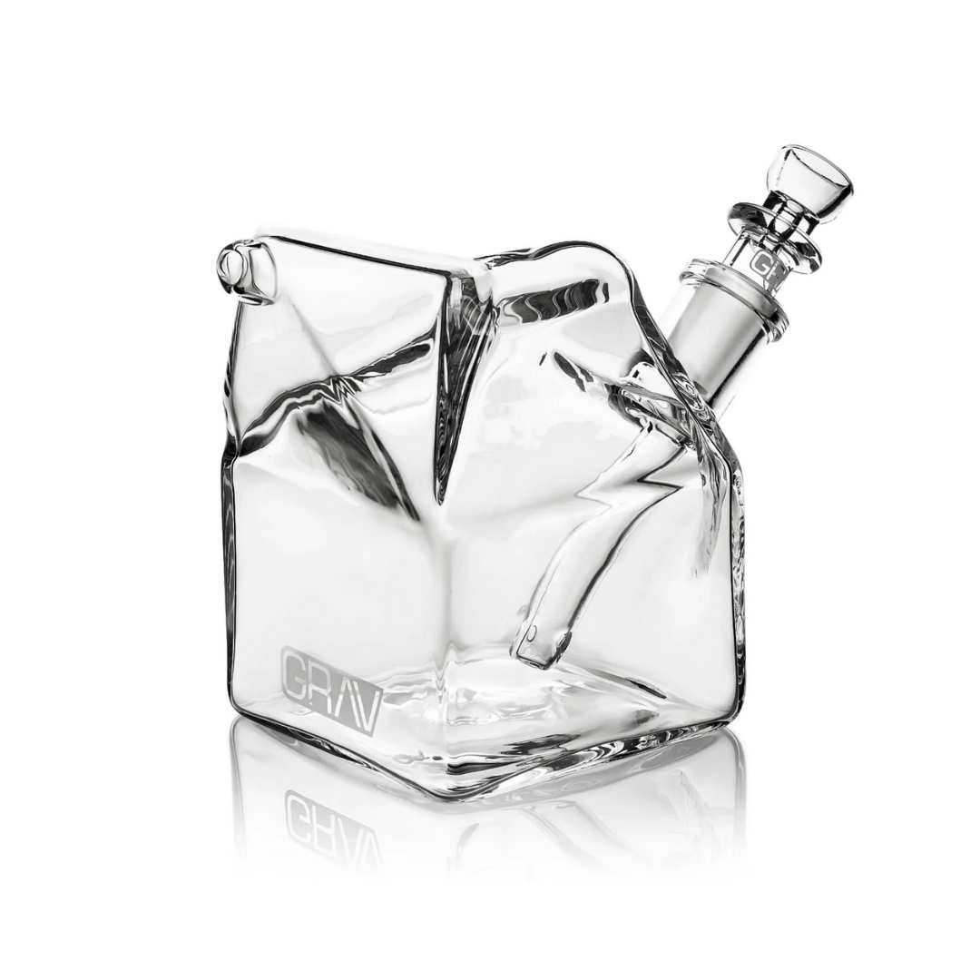 grav labs milk carton glass water pipe bubbler bong