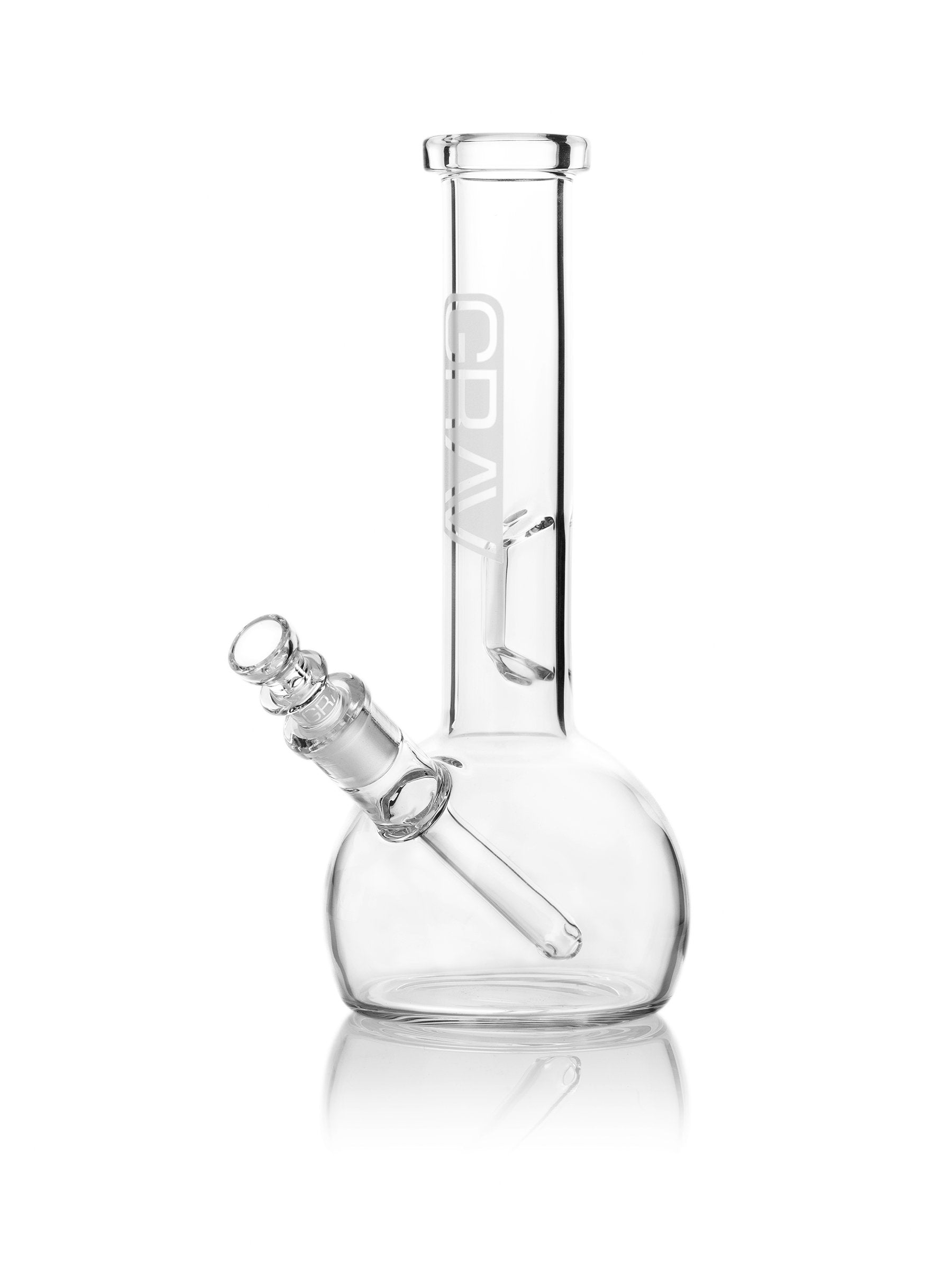 grav labs small round base water pipe clear