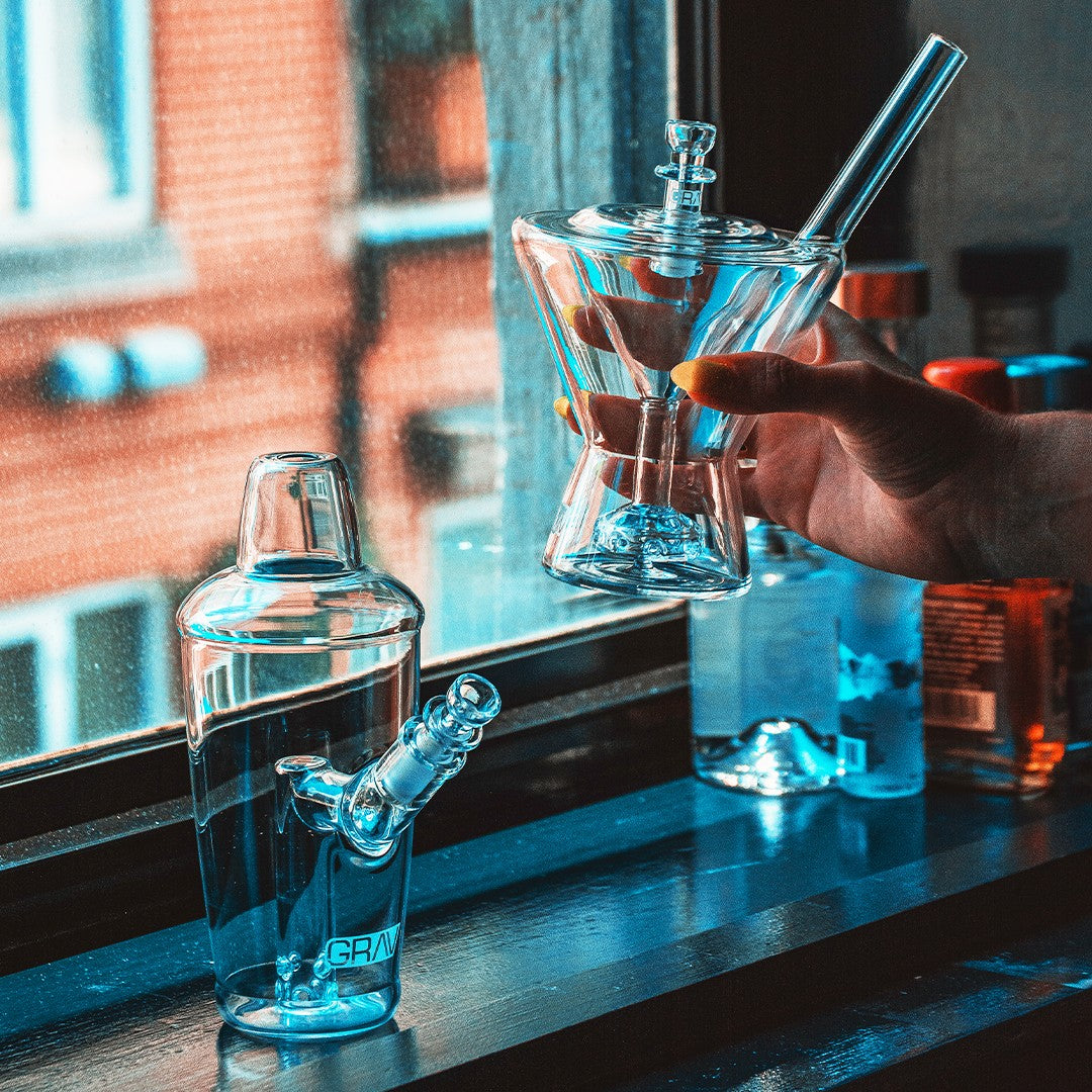 GRAV Martini Glass Shaker Water Pipe Smoking Bubblers