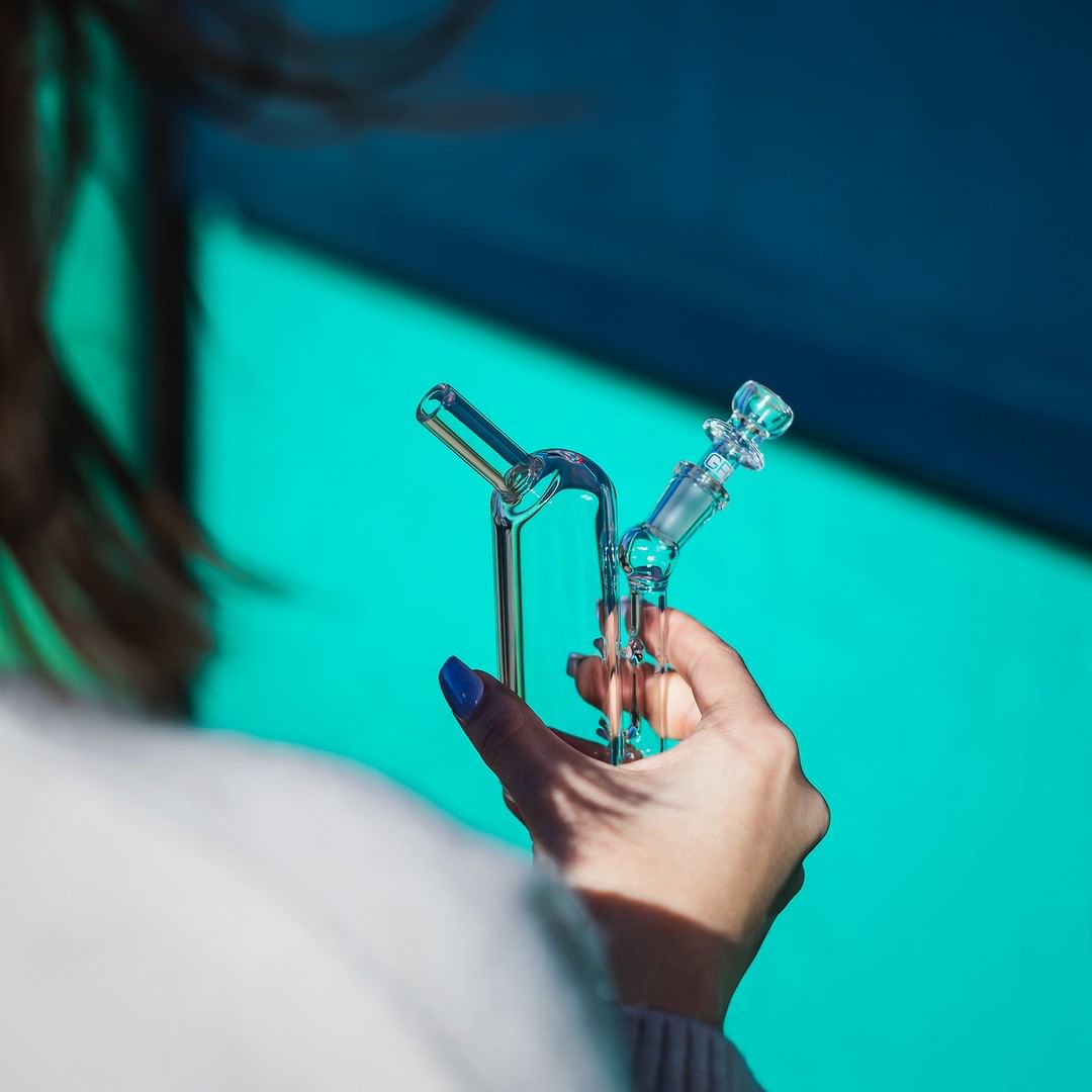 grav upright pocket glass bubbler lifestyle