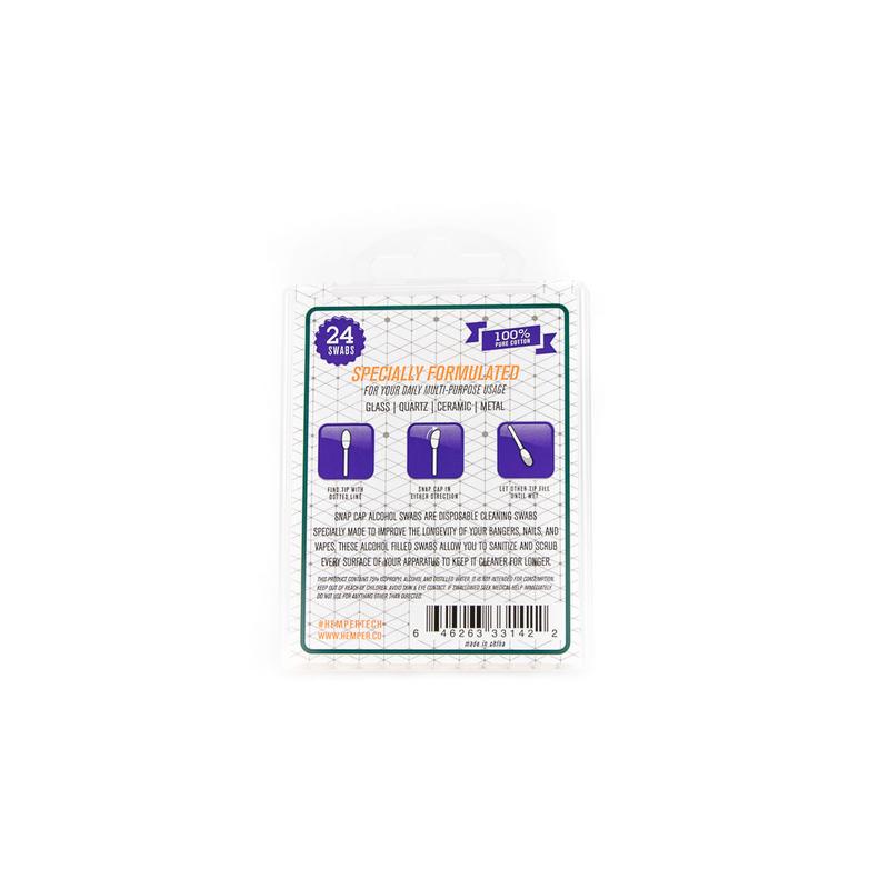hemper tech snap cap alcohol swabs dabbing 24
