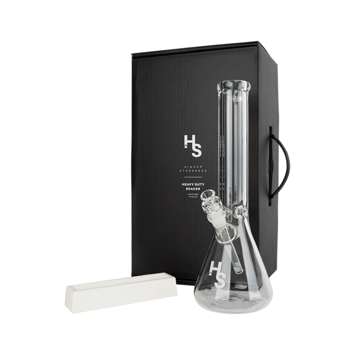 higher standards glass beaker bong water pipe