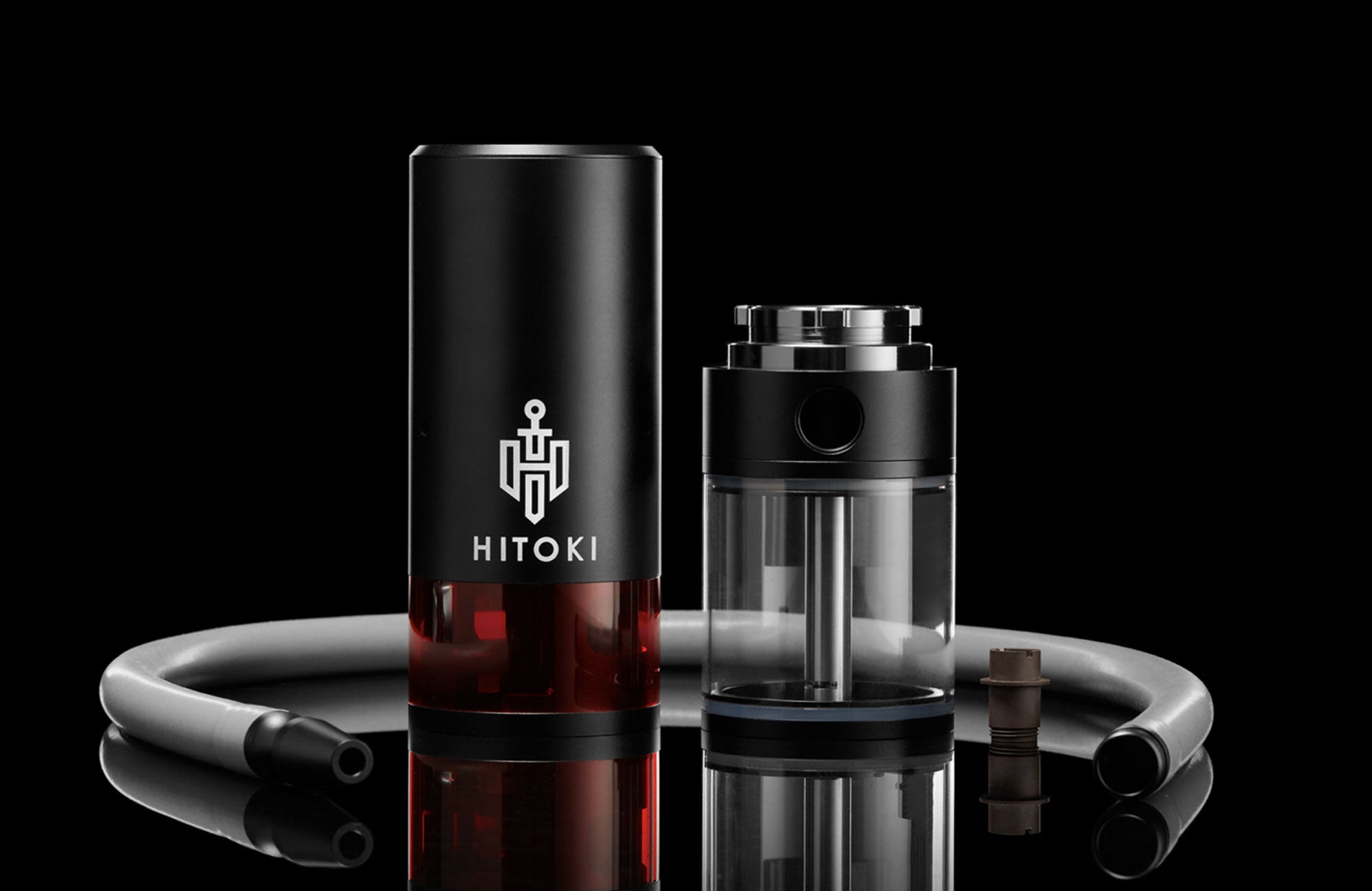 hitoki trident laser bong black