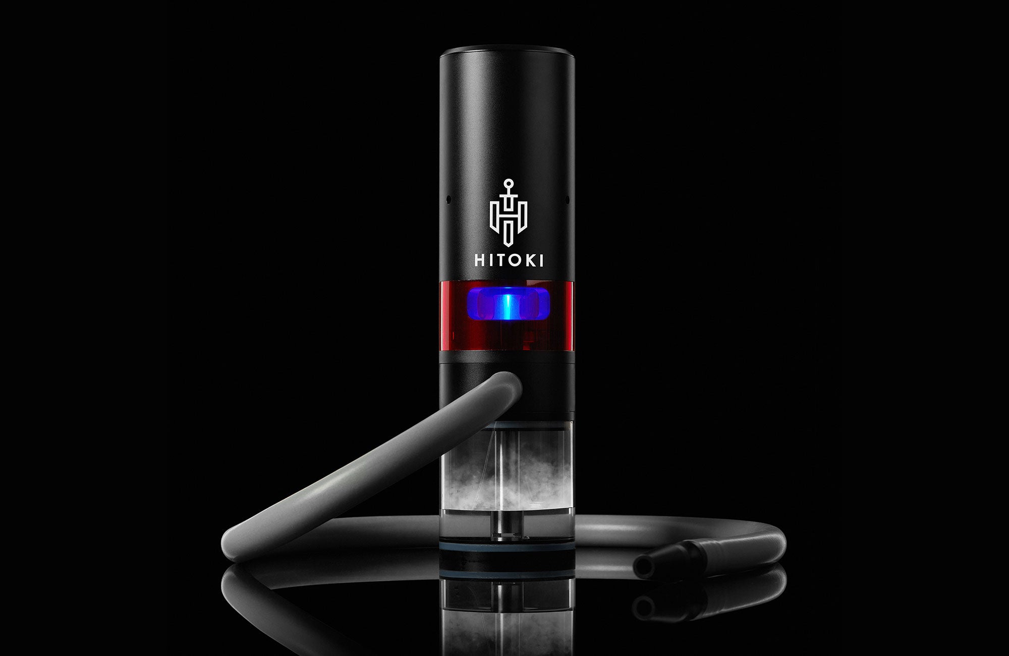 hitoki trident laser water pipe black