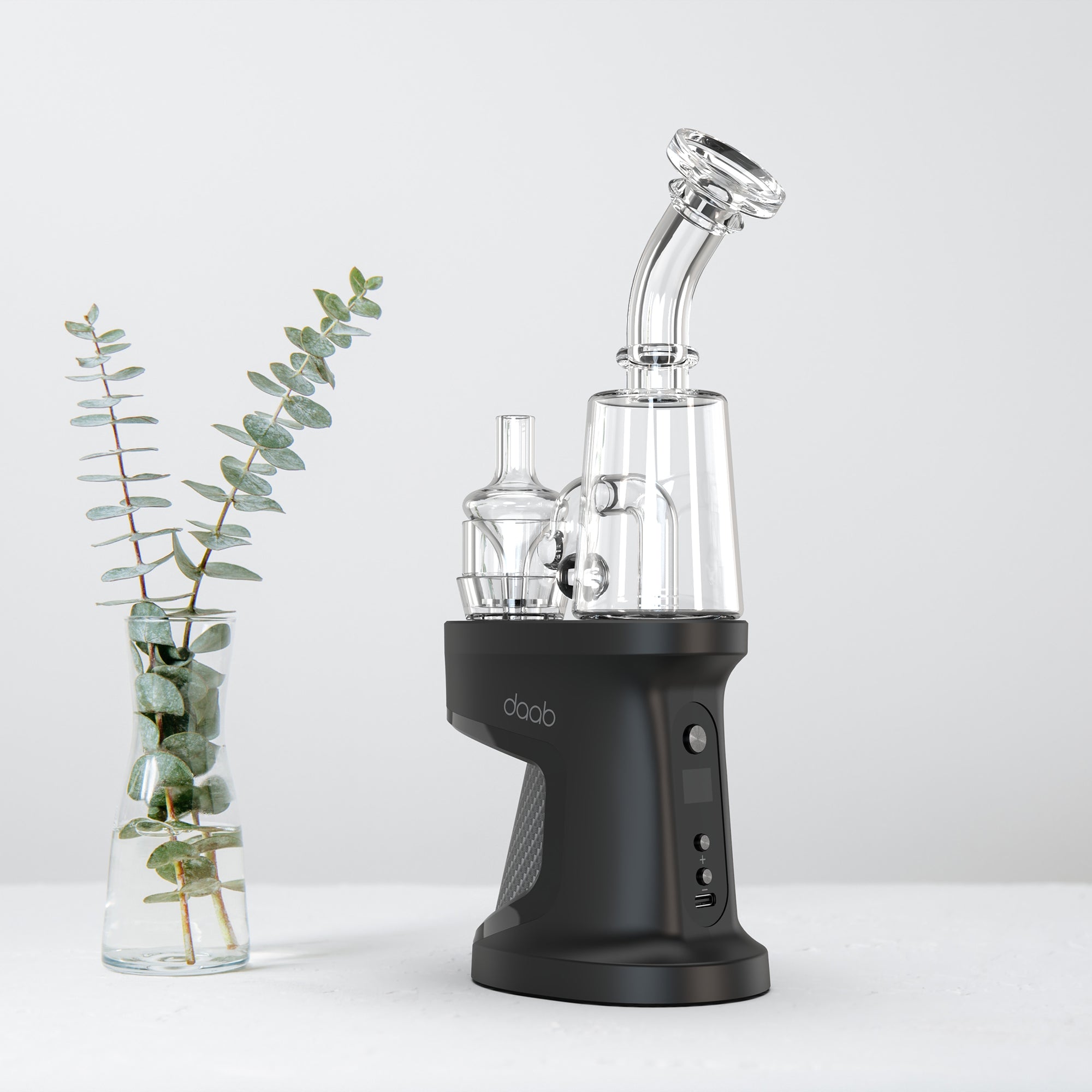 ispire daab electronic glass dab rig black