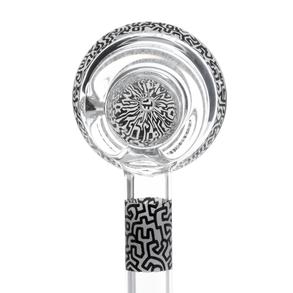keith haring spoon pipe black white bowl