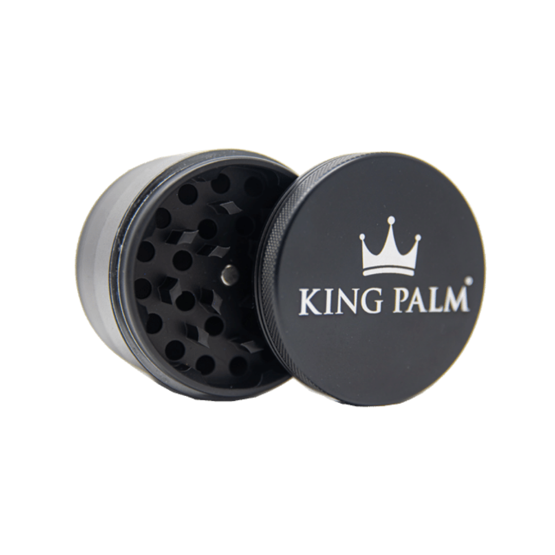 king palm aluminum herb grinder black