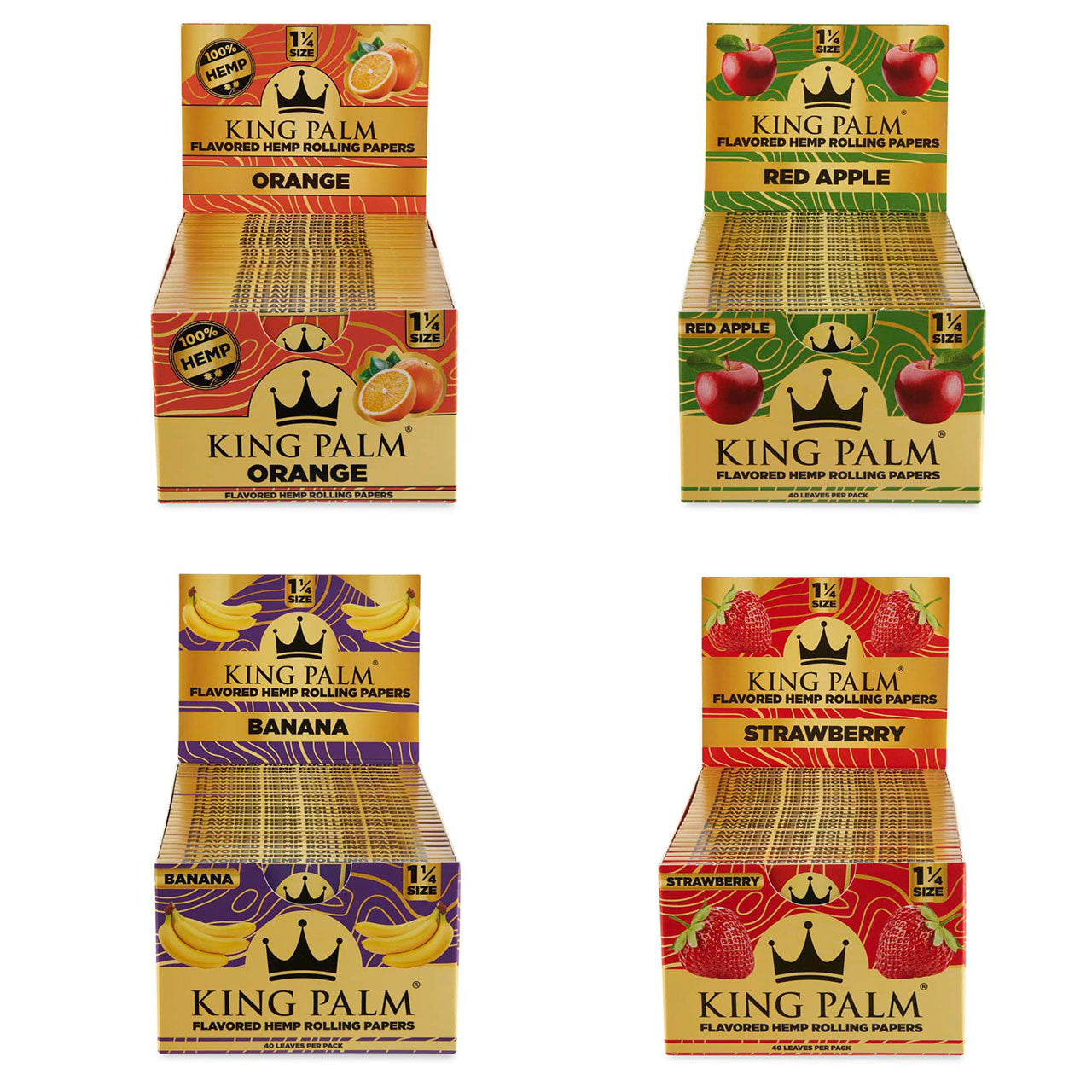 King Palm Flavored Hemp Rolling Papers Flavors