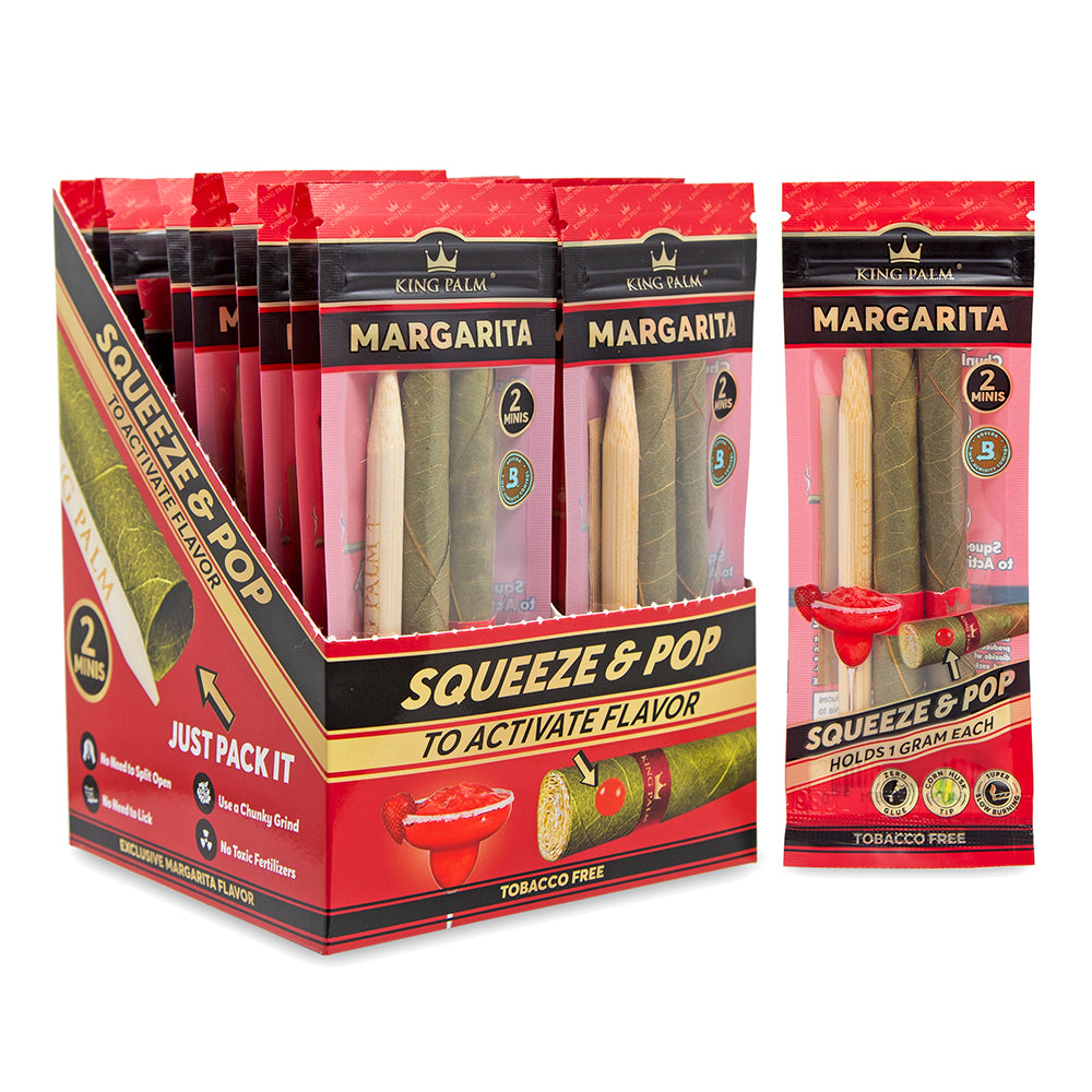 king palm leaf cones mini margarita box