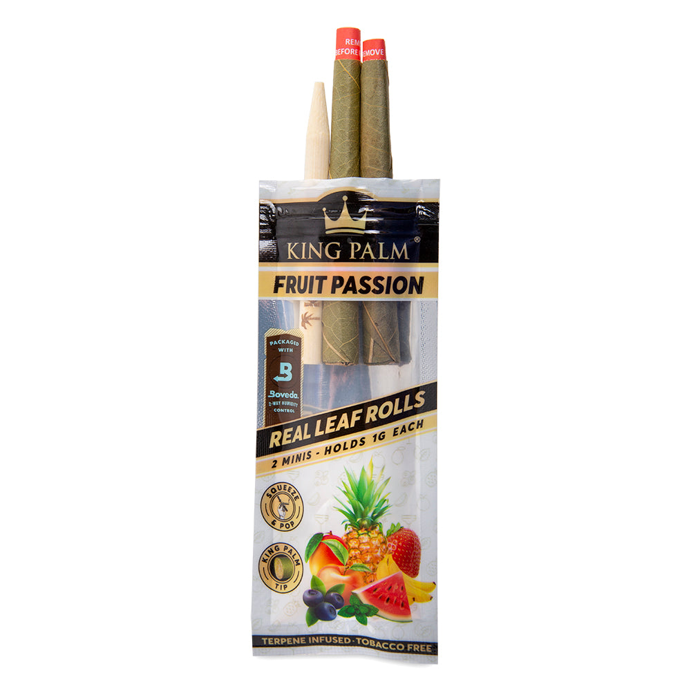 king palm leaf mini cones fruit passion