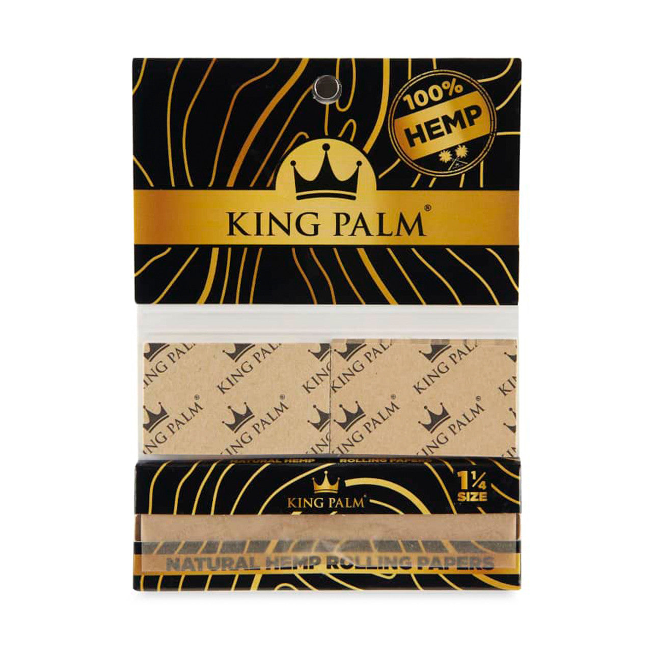 King Palm Natural Hemp Rolling Papers Booklet