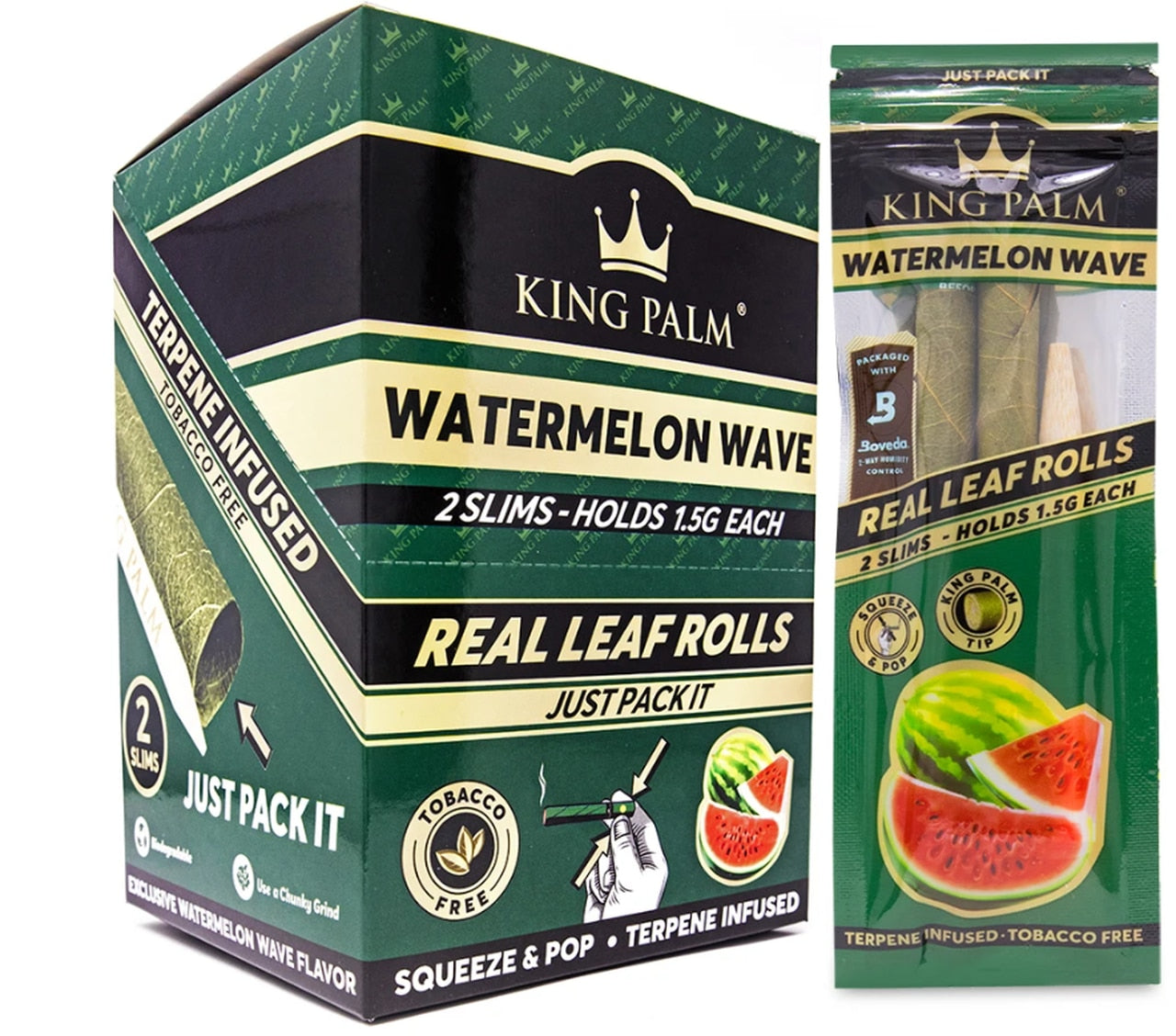 king palm slim rolls watermelon wave box