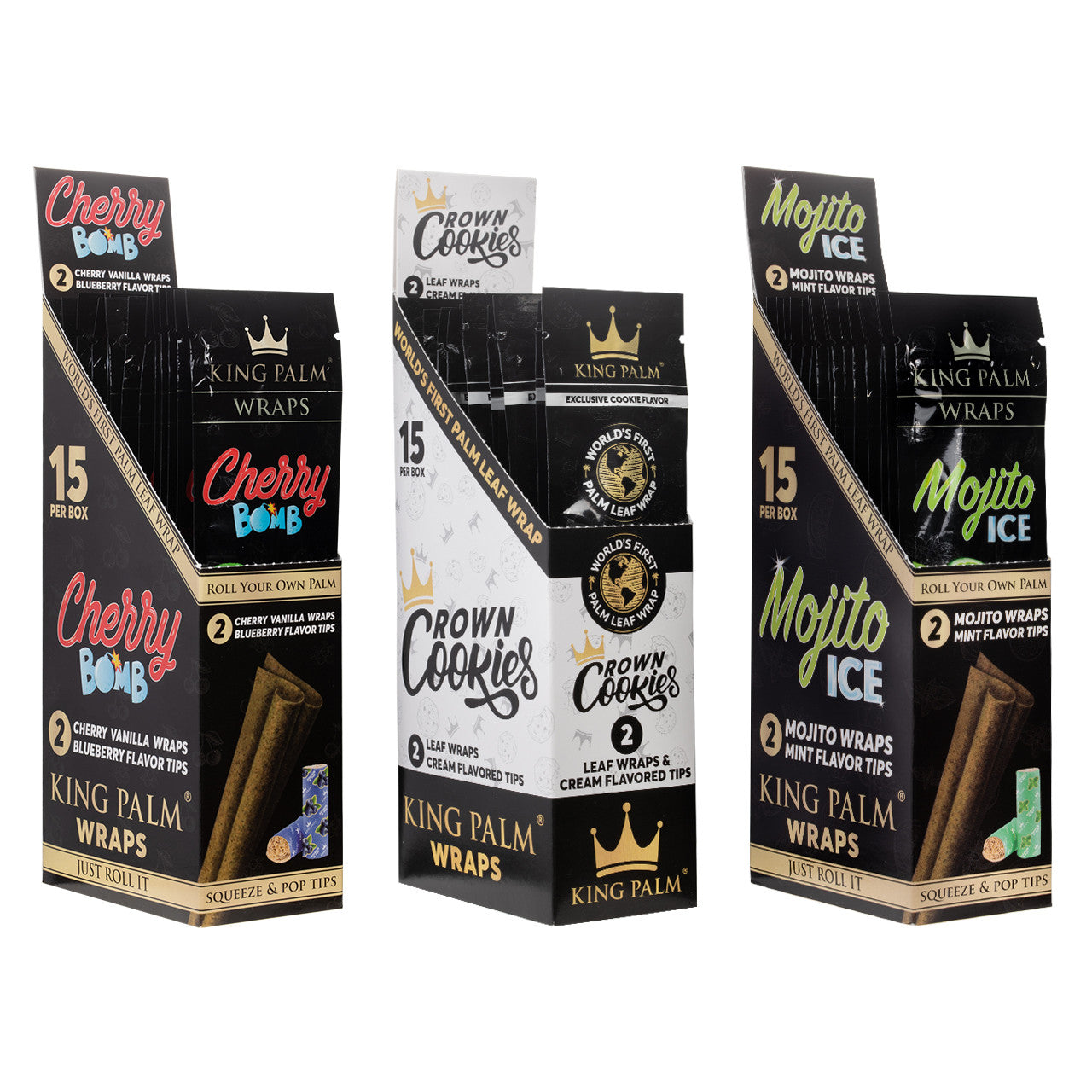 King Palm Blunt Wraps & Flavor Tips | 15pk Box