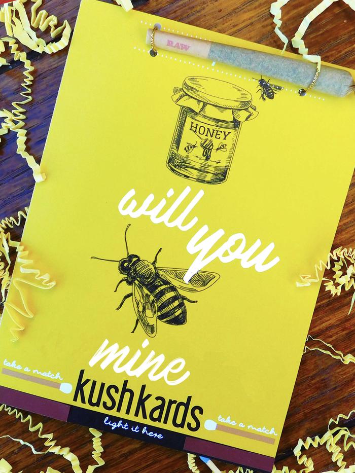 KushKards Will You Bee Mine Valentines Card