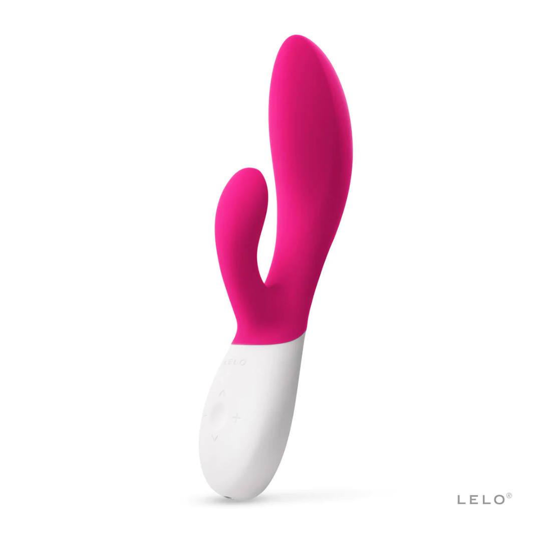 LELO Ina Wave 2 Rabbit Vibrator Dildo Cerise Red