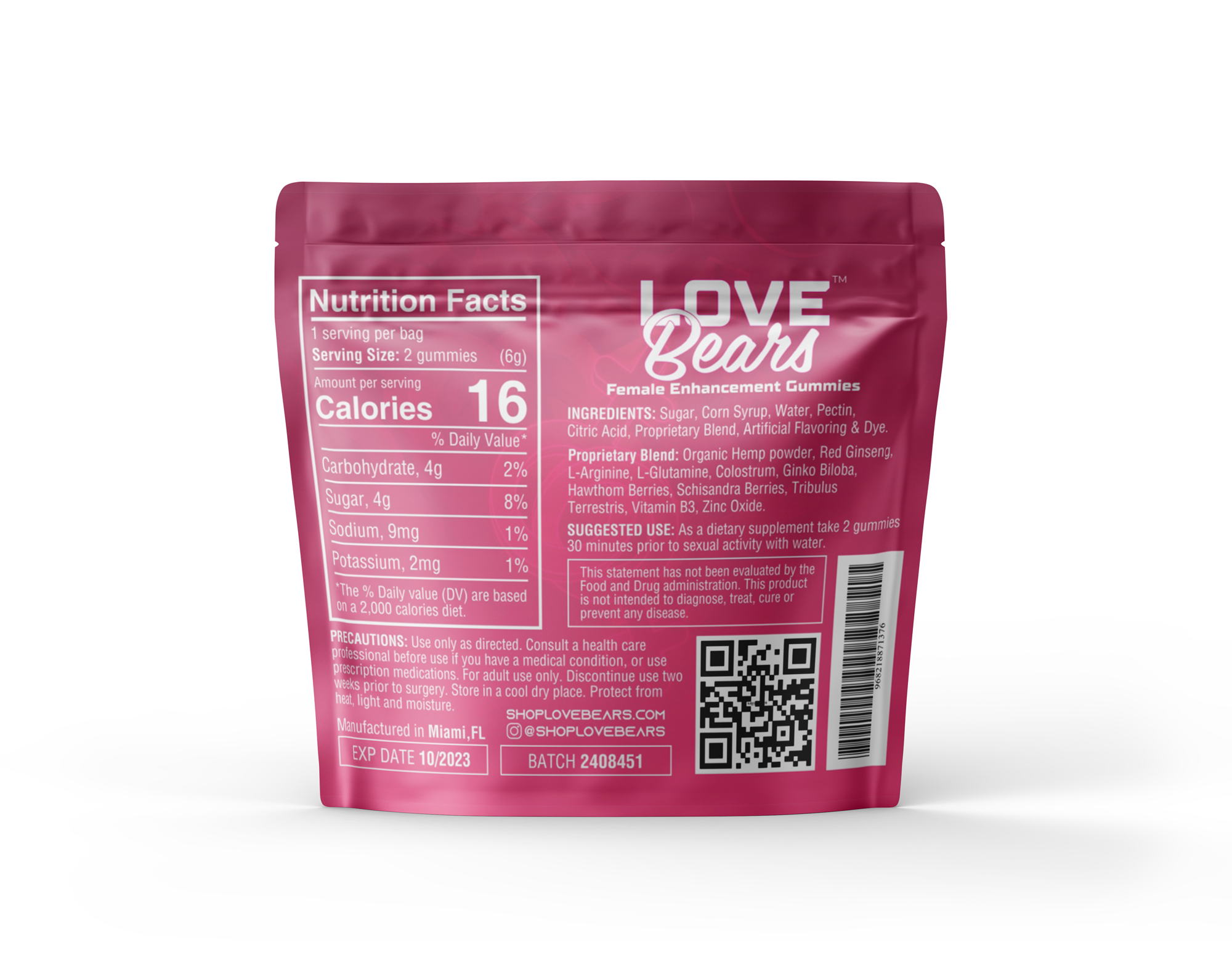 love bears female sexual enhancement gummies ingredients
