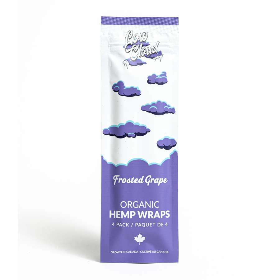 low cloud organic hemp wraps frosted grape