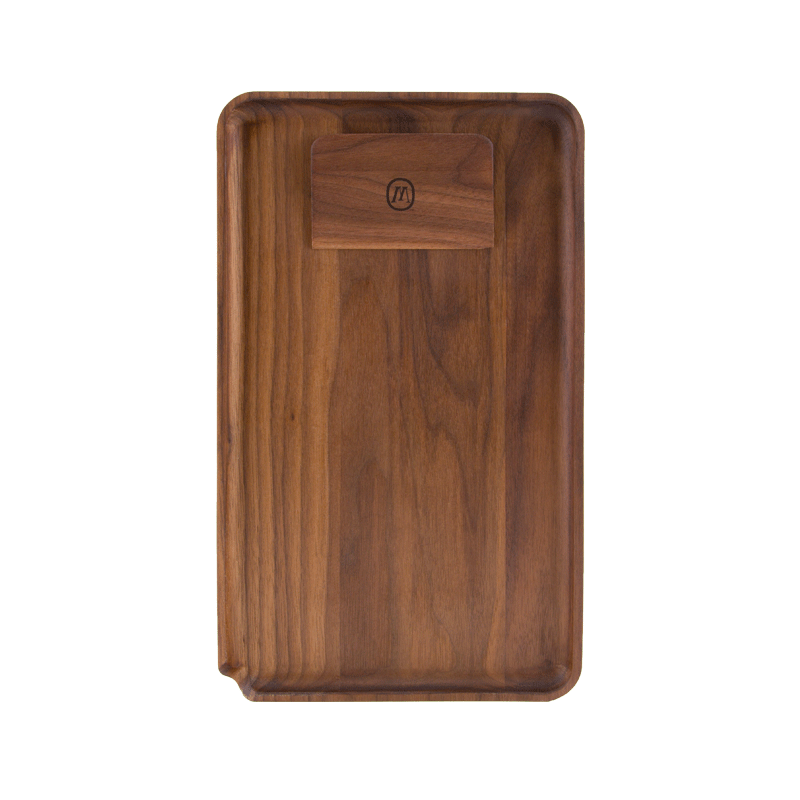 Marley Natural Black Walnut Rolling Tray
