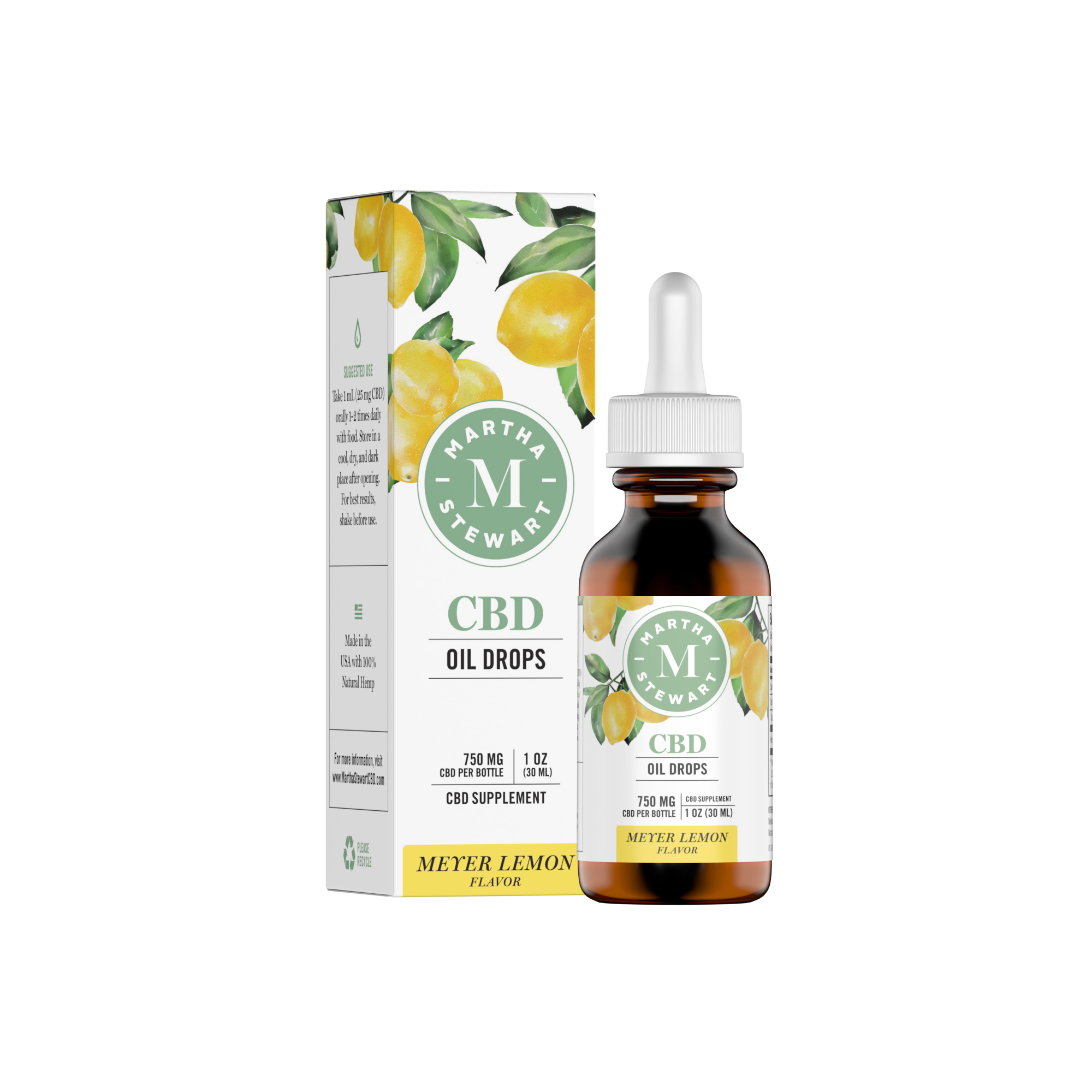 martha stewart cbd oil drops 750mg meyer lemon