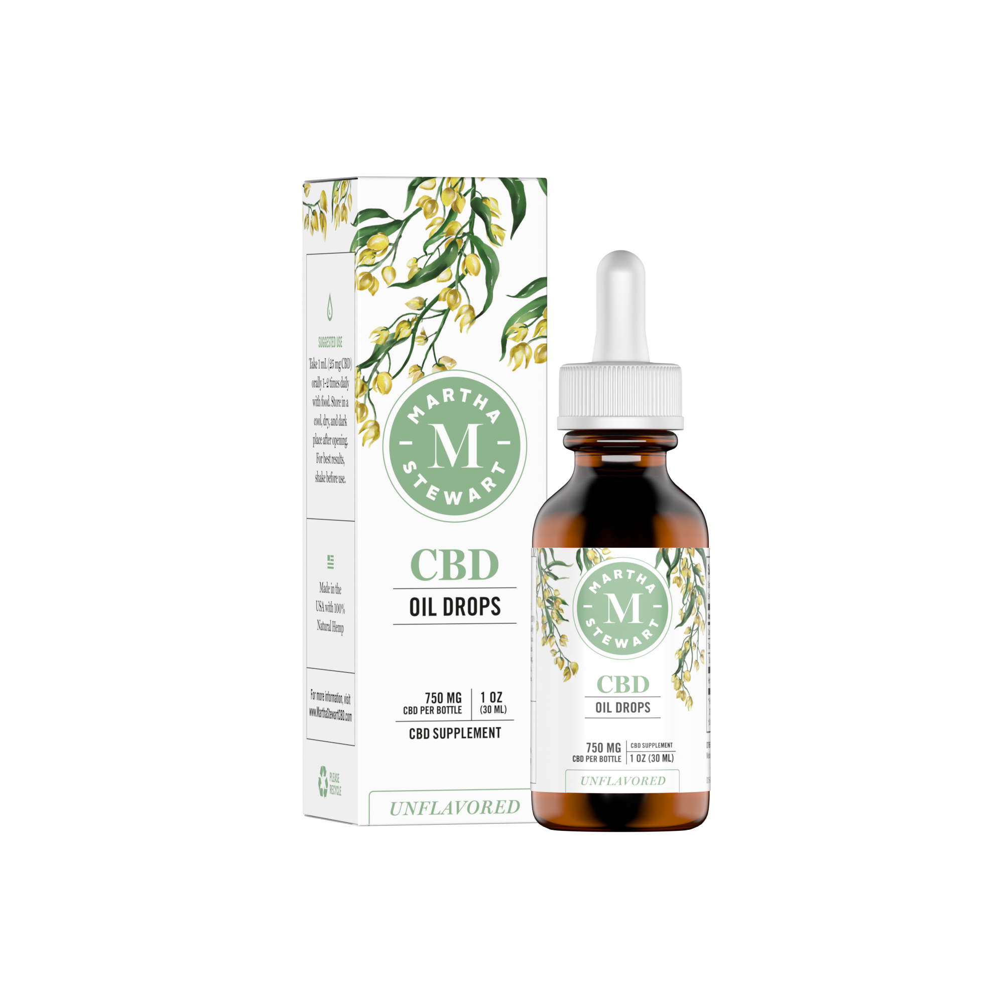 martha stewart cbd oil drops 750mg unflavored